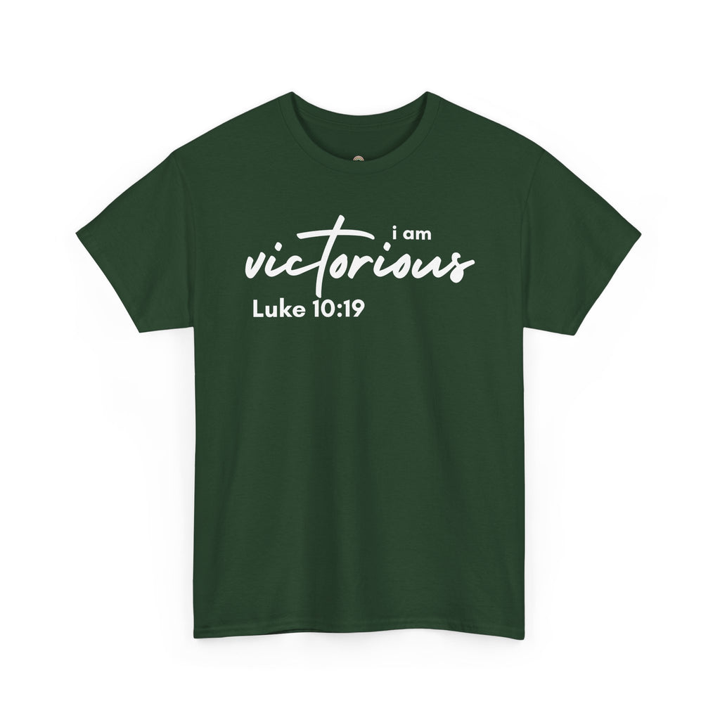 I Am Victorious Christian T-Shirt – Luke 10:19 Scripture Tee | Faith-Based Apparel