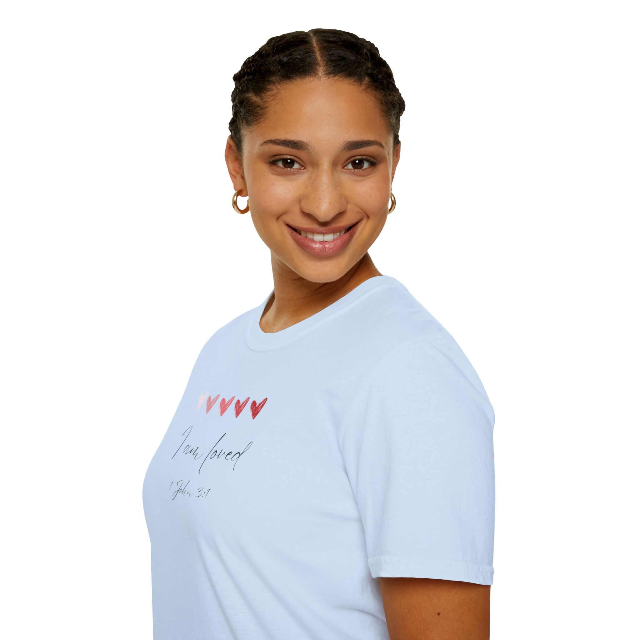 I Am Loved T-Shirt – 1 John 3:1 Christian Scripture Tee | Faith-Based Inspirational Shirt