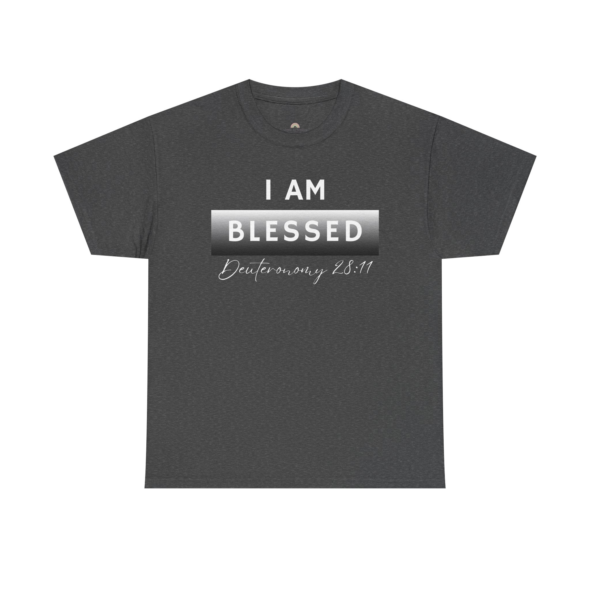 I Am Blessed Christian T-Shirt — Deuteronomy 28:11 Scripture Faith Tee (2)