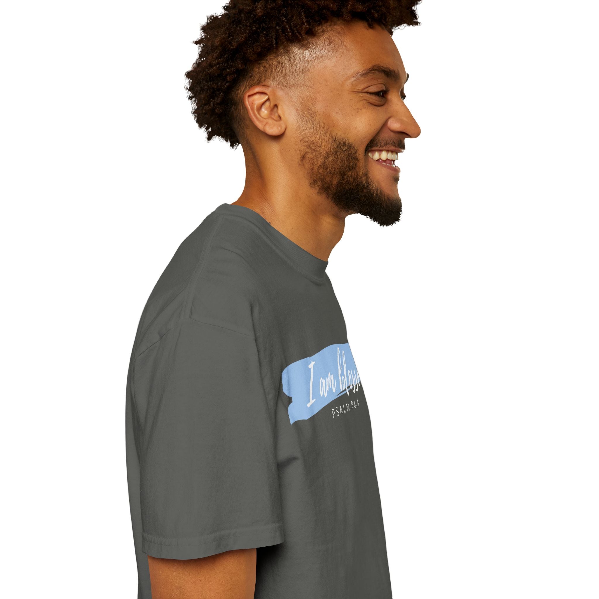 I Am Blessed Christian T-Shirt — Psalm 84:4 Scripture Tee | Garment-Dyed Faith Shirt