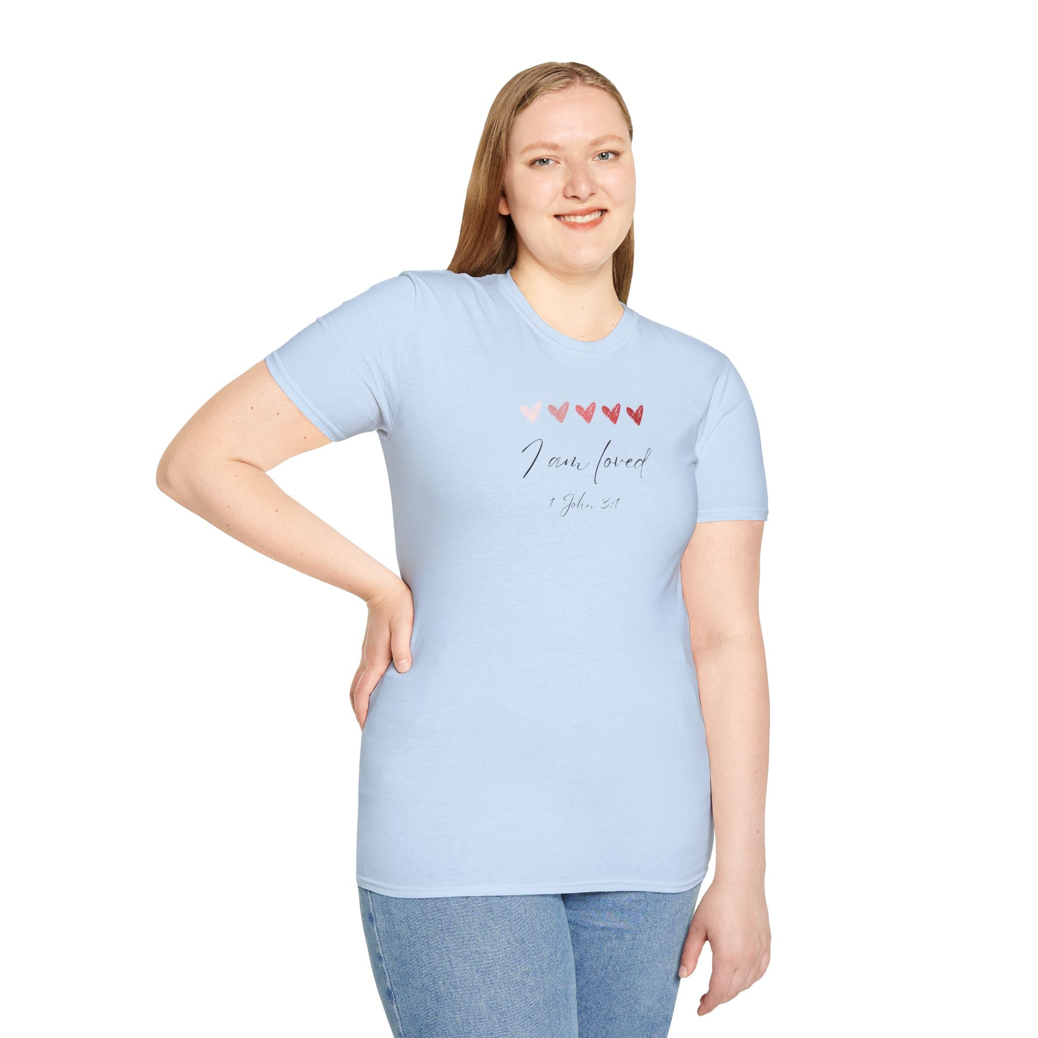 I Am Loved T-Shirt – 1 John 3:1 Christian Scripture Tee | Faith-Based Inspirational Shirt