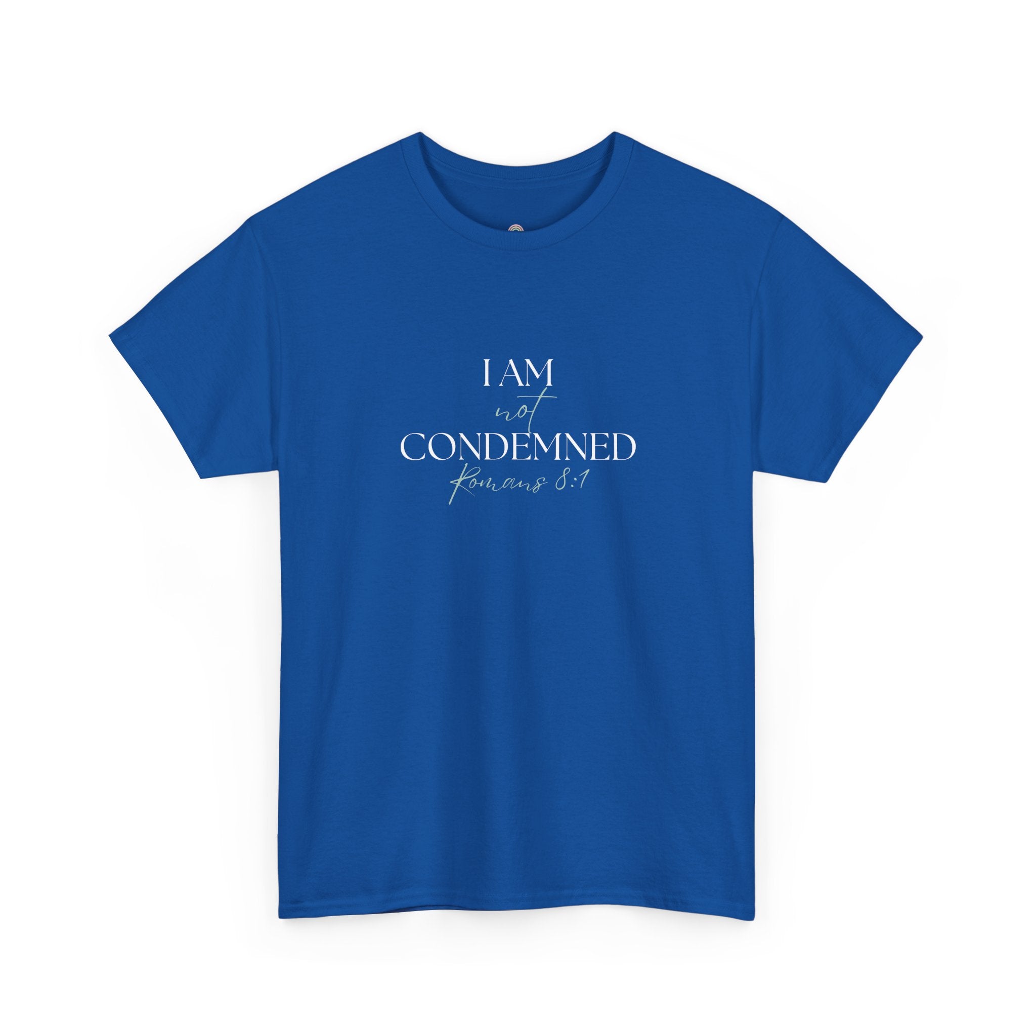 I Am Not Condemned T-Shirt – Christian Tee (Romans 8:1 Scripture) | Faith Apparel for Men & Women