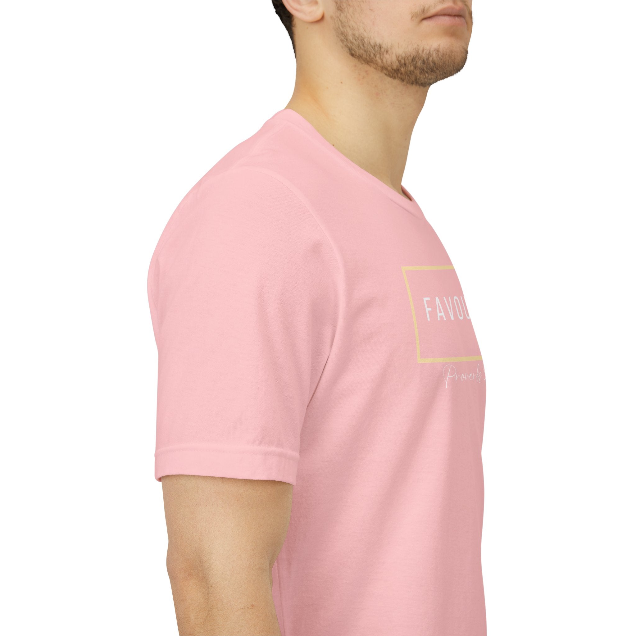 Favoured Christian T-Shirt – Proverbs 3:4 Scripture Tee | Faith-Based Unisex Shirt