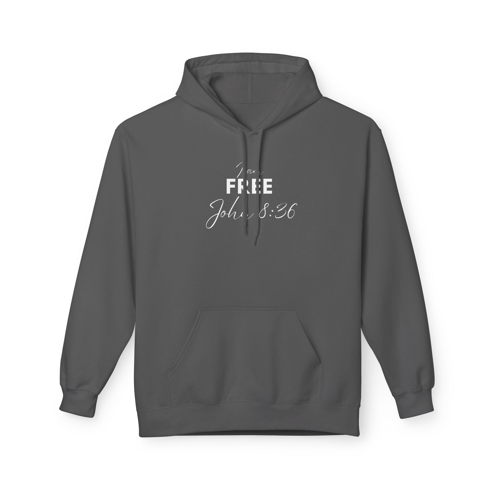 I Am Free Hoodie – John 8:36 Christian Scripture Hoodie | Faith-Based Inspirational Pullover