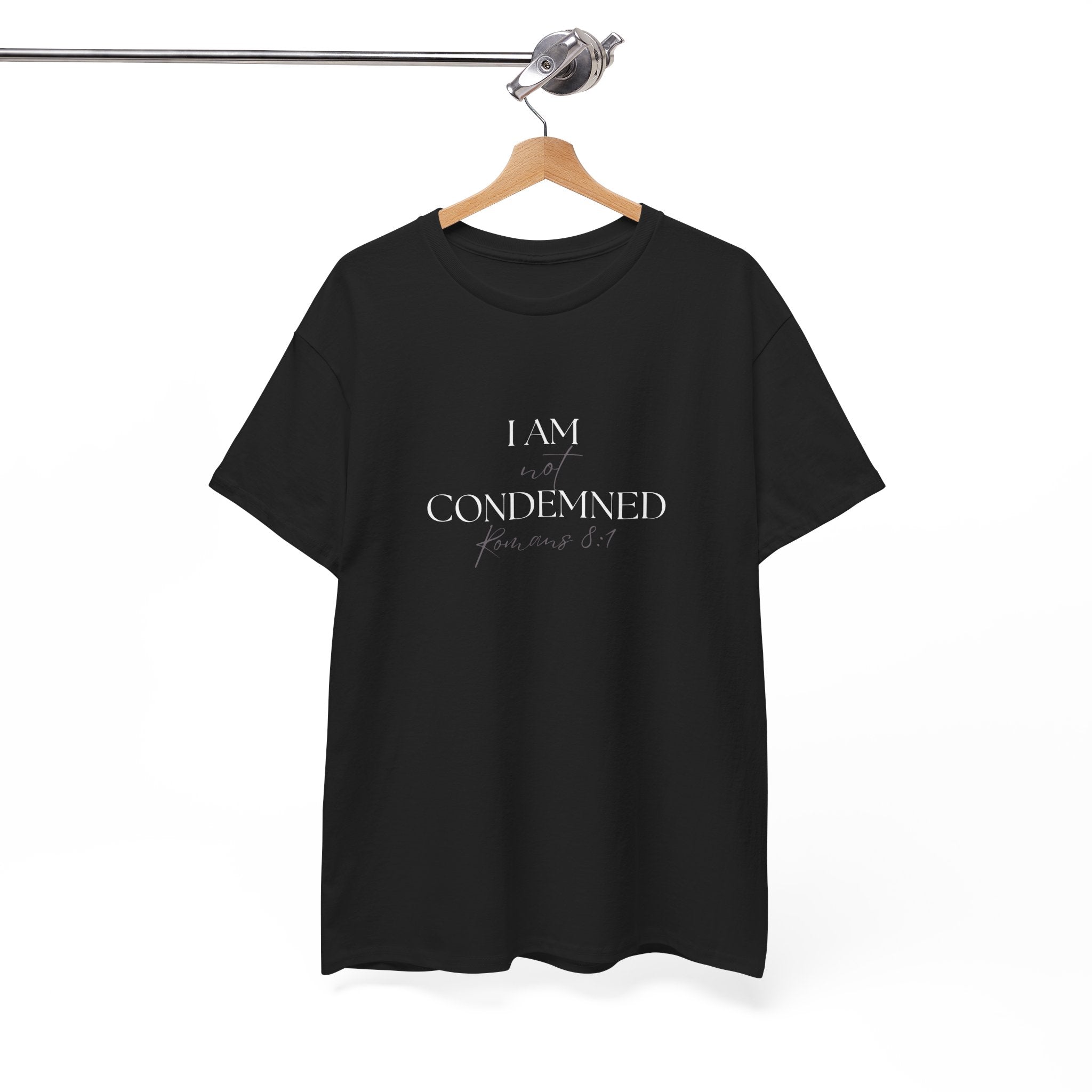 I Am Not Condemned T-Shirt – Christian Tee (Romans 8:1 Scripture) | Faith Apparel for Men & Women