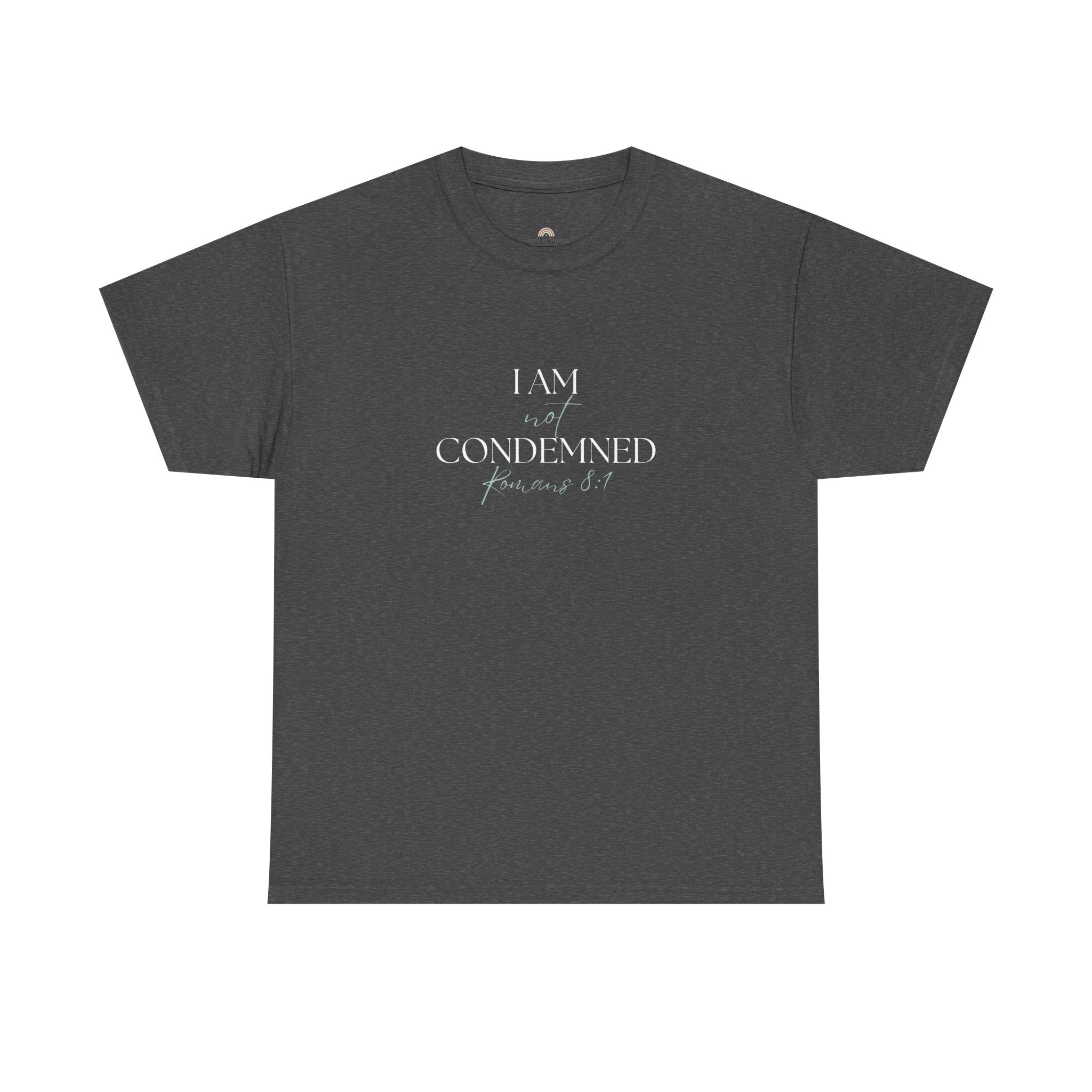 I Am Not Condemned T-Shirt – Christian Tee (Romans 8:1 Scripture) | Faith Apparel for Men & Women