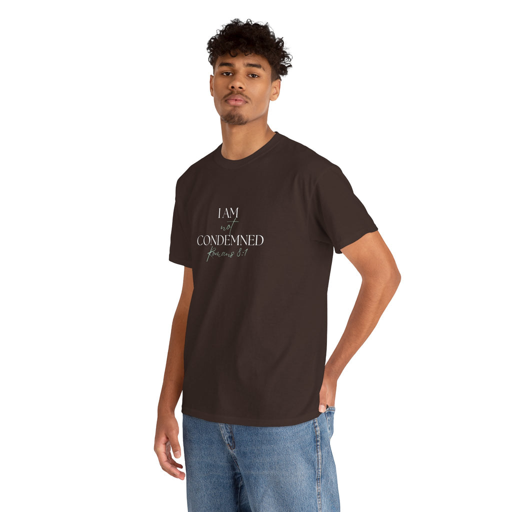I Am Not Condemned T-Shirt – Christian Tee (Romans 8:1 Scripture) | Faith Apparel for Men & Women
