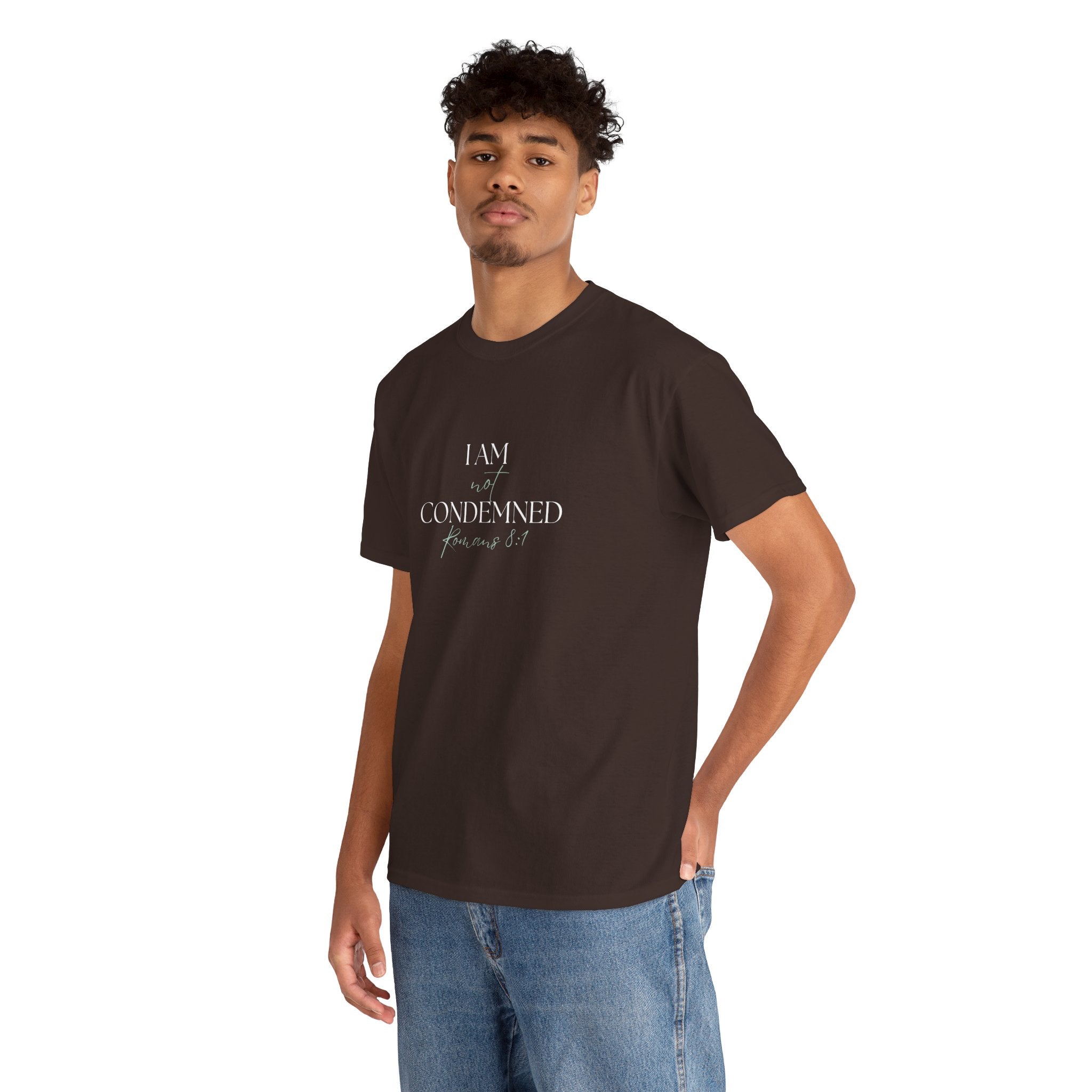 I Am Not Condemned T-Shirt – Christian Tee (Romans 8:1 Scripture) | Faith Apparel for Men & Women