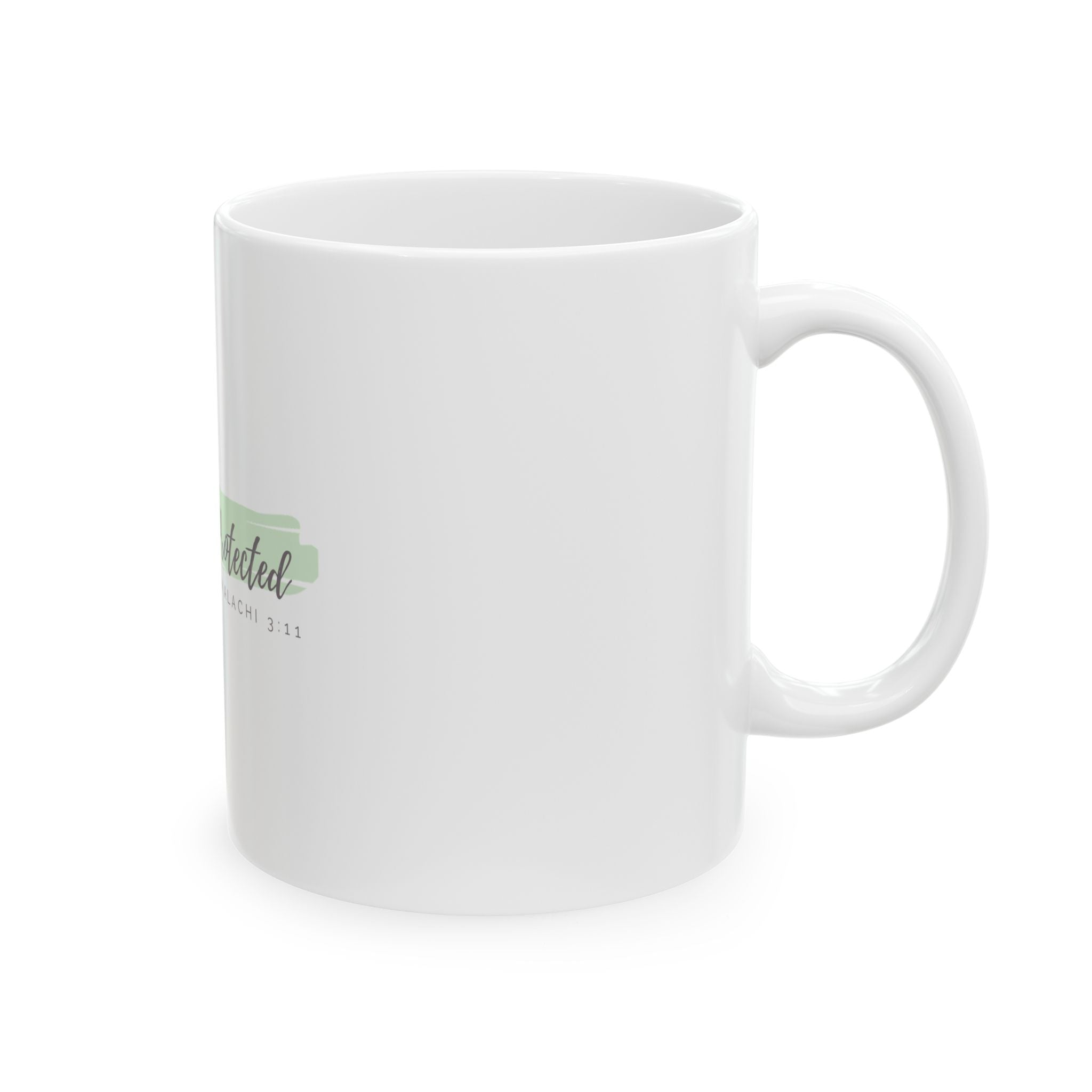 “Covered & Protected” Christian Ceramic Mug – Malachi 3:11 Scripture Coffee Cup (11oz & 15oz)