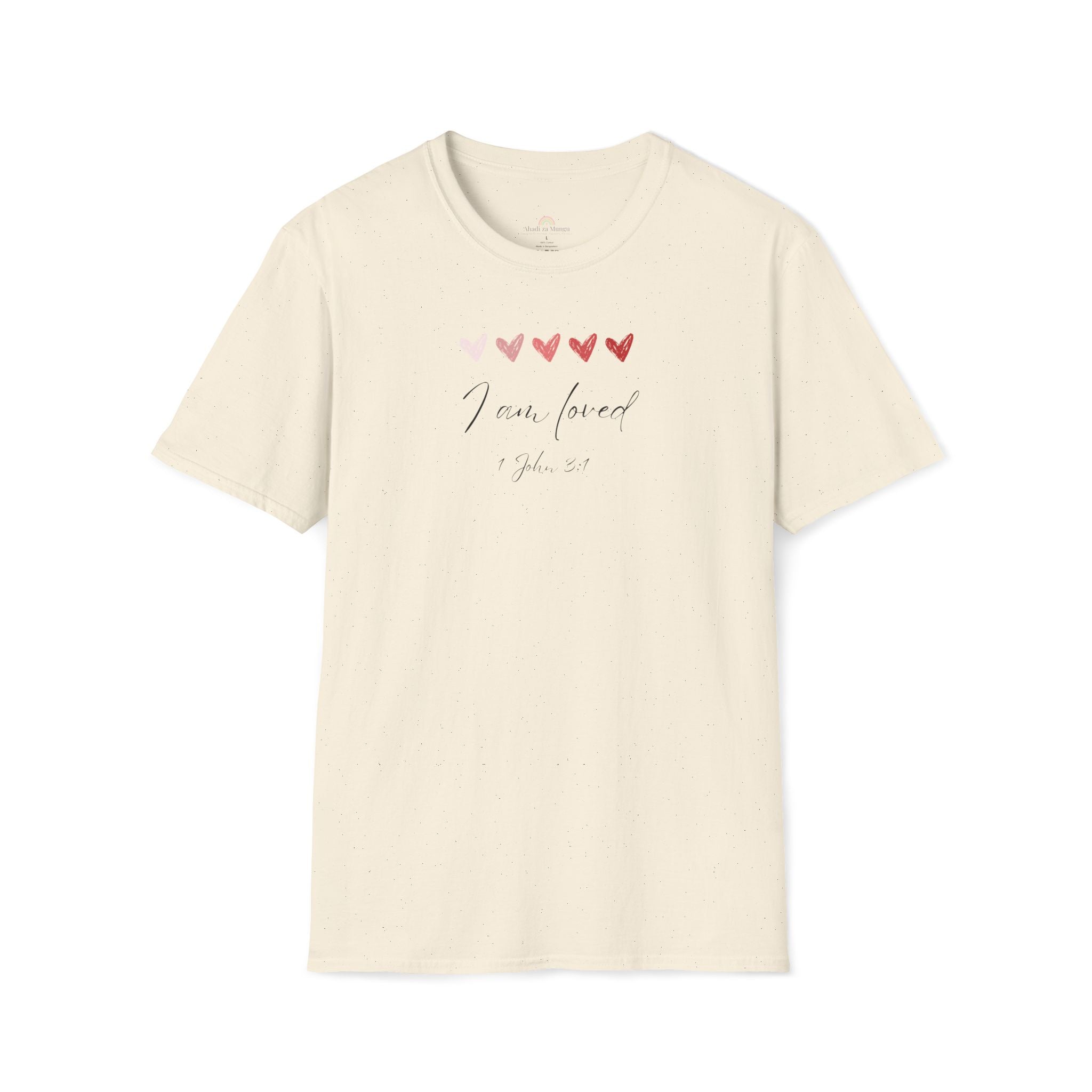 I Am Loved T-Shirt – 1 John 3:1 Christian Scripture Tee | Faith-Based Inspirational Shirt