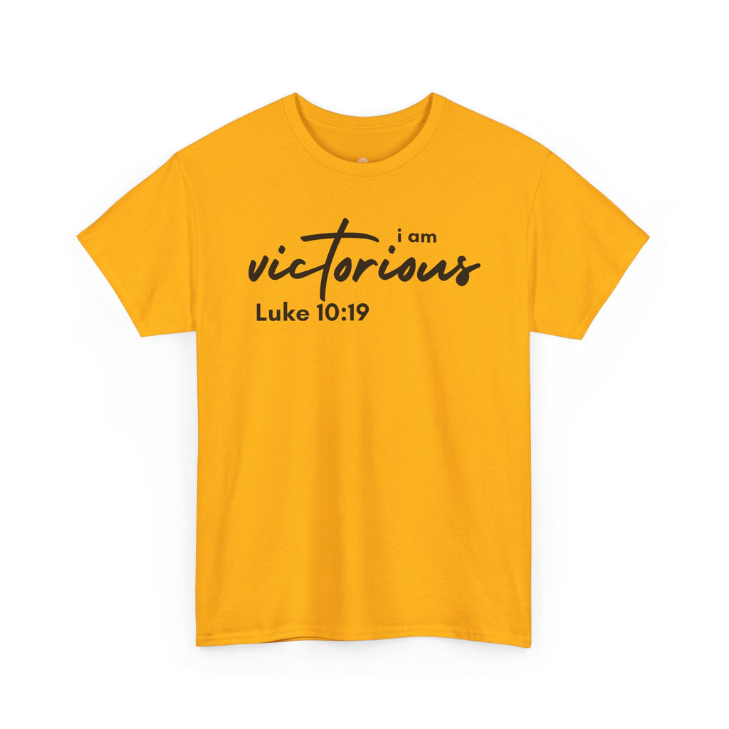 I Am Victorious Christian T-Shirt – Luke 10:19 Scripture Tee | Faith-Based Apparel