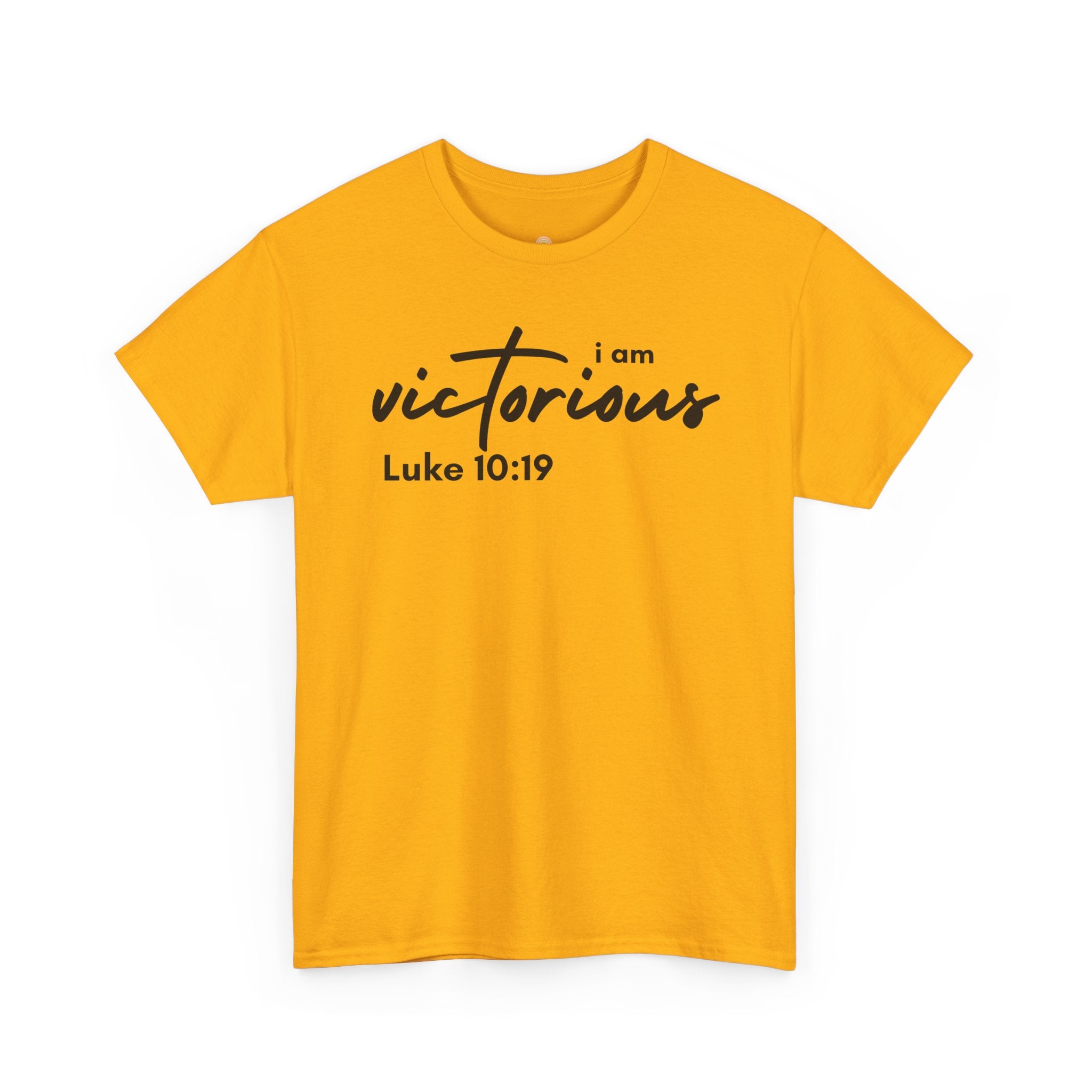 I Am Victorious Christian T-Shirt – Luke 10:19 Scripture Tee | Faith-Based Apparel