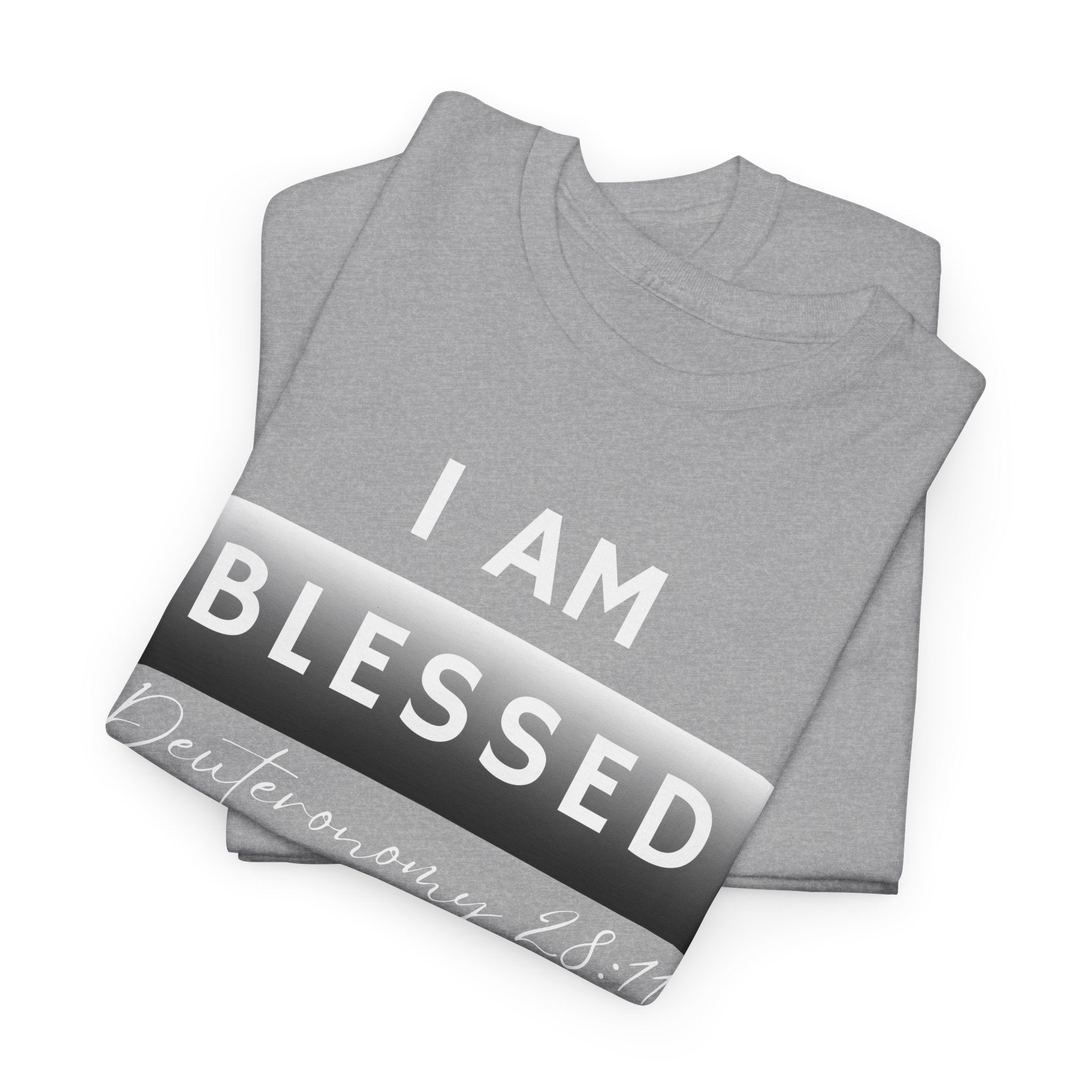 I Am Blessed Christian T-Shirt — Deuteronomy 28:11 Scripture Faith Tee (2)