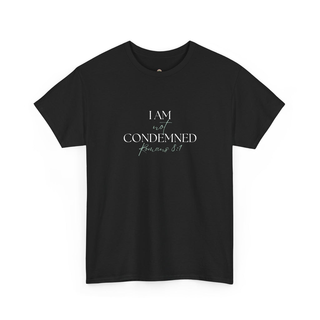 I Am Not Condemned T-Shirt – Christian Tee (Romans 8:1 Scripture) | Faith Apparel for Men & Women