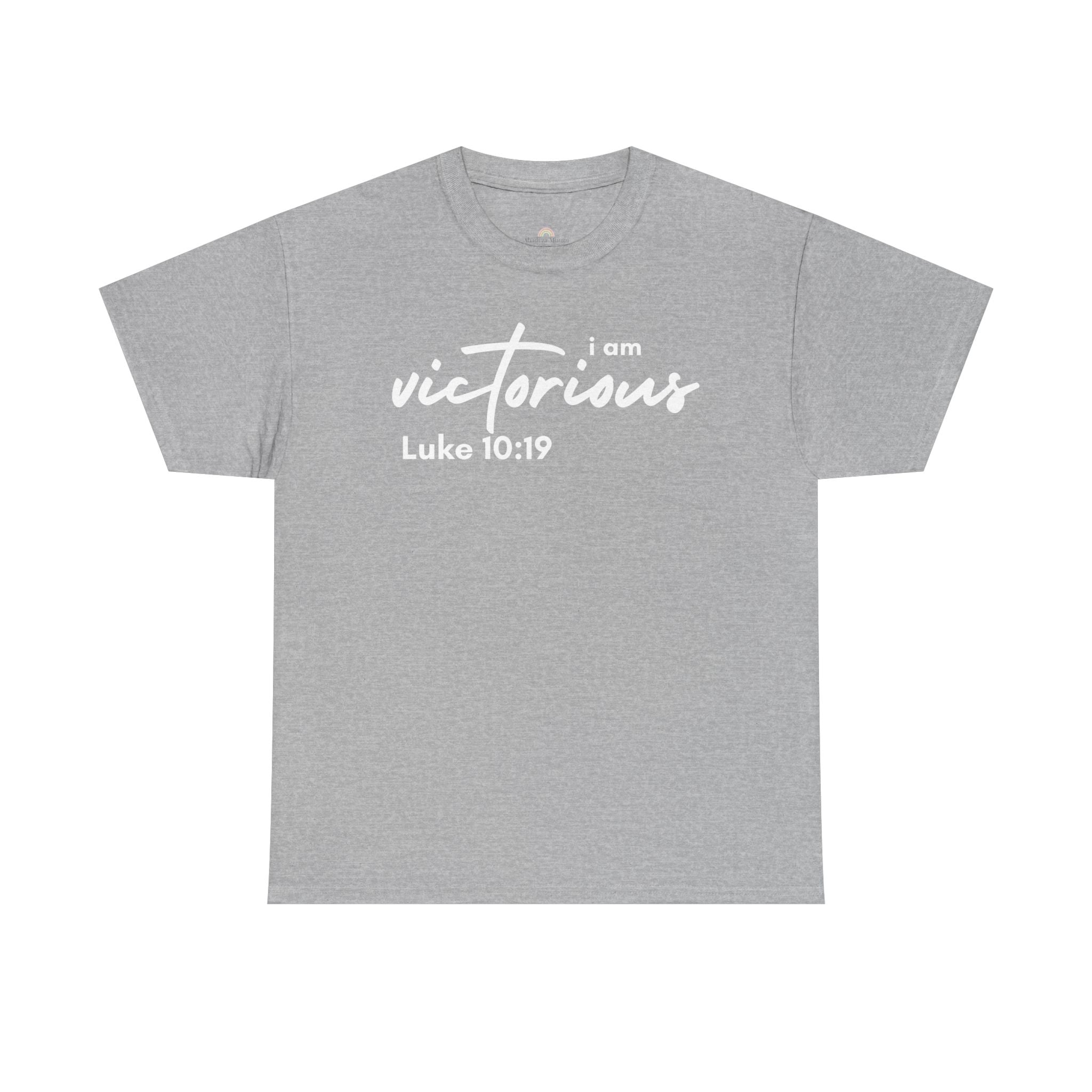 I Am Victorious Christian T-Shirt – Luke 10:19 Scripture Tee | Faith-Based Apparel