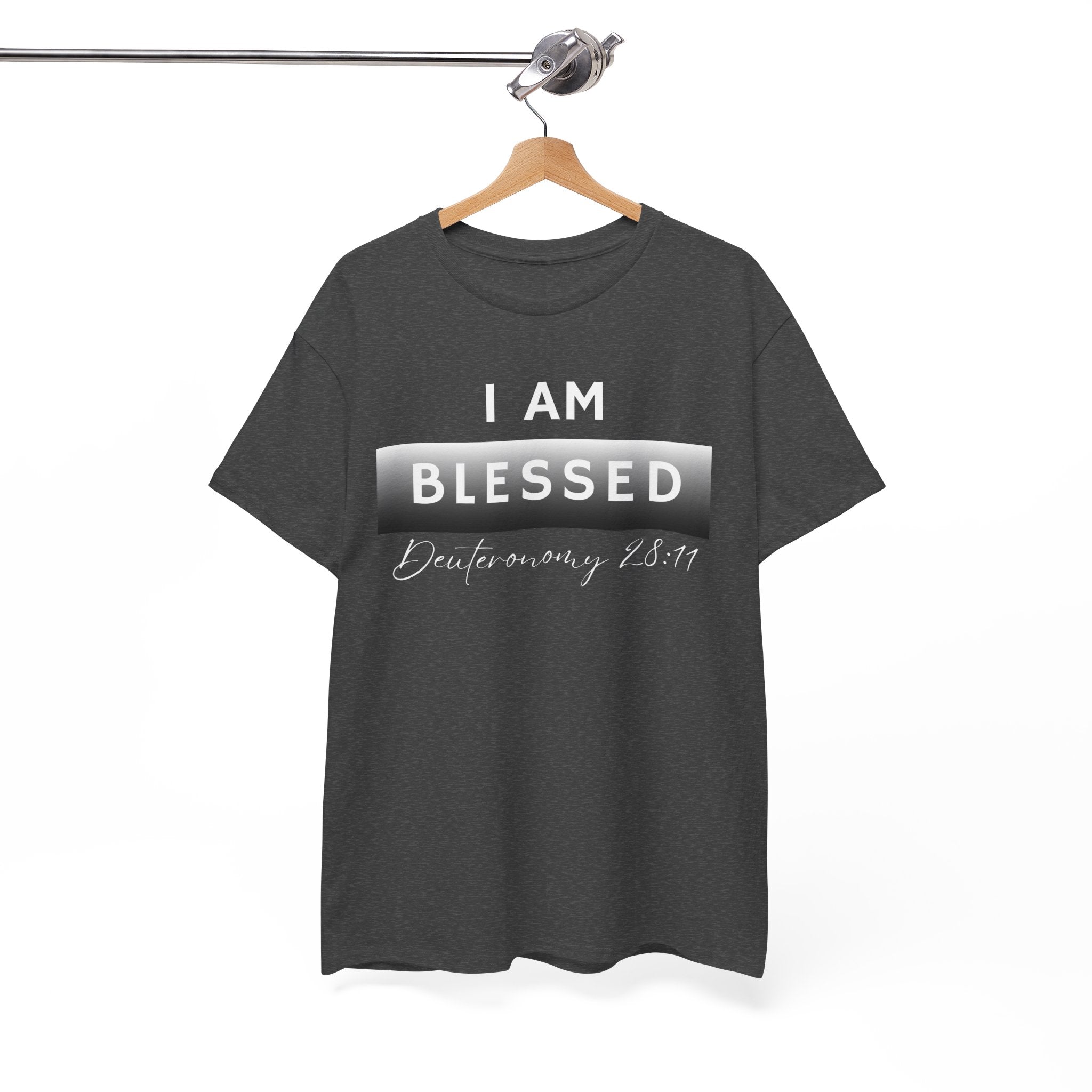 I Am Blessed Christian T-Shirt — Deuteronomy 28:11 Scripture Faith Tee (2)