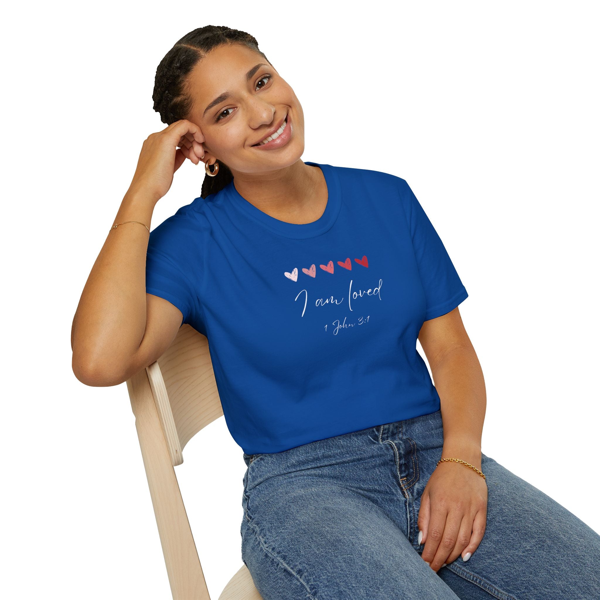 I Am Loved T-Shirt – 1 John 3:1 Christian Scripture Tee | Faith-Based Inspirational Shirt