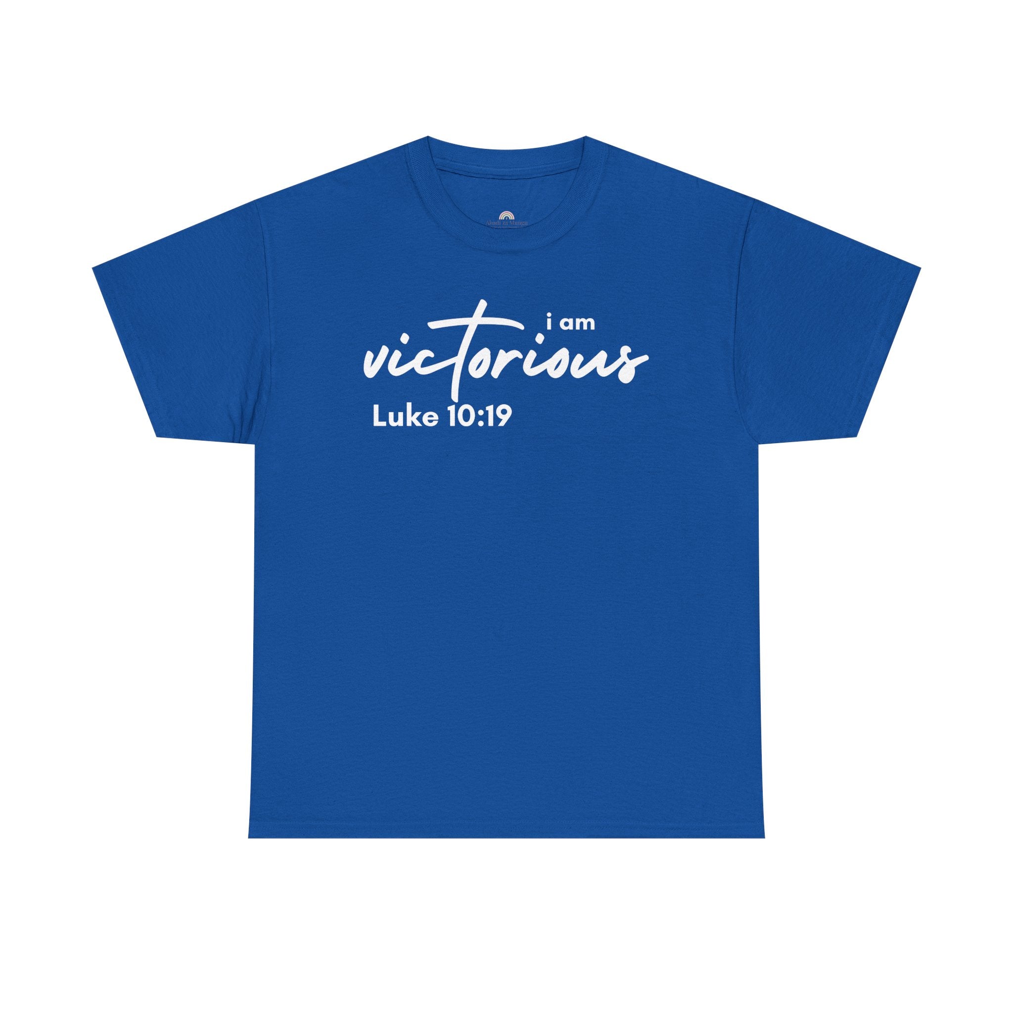 I Am Victorious Christian T-Shirt – Luke 10:19 Scripture Tee | Faith-Based Apparel