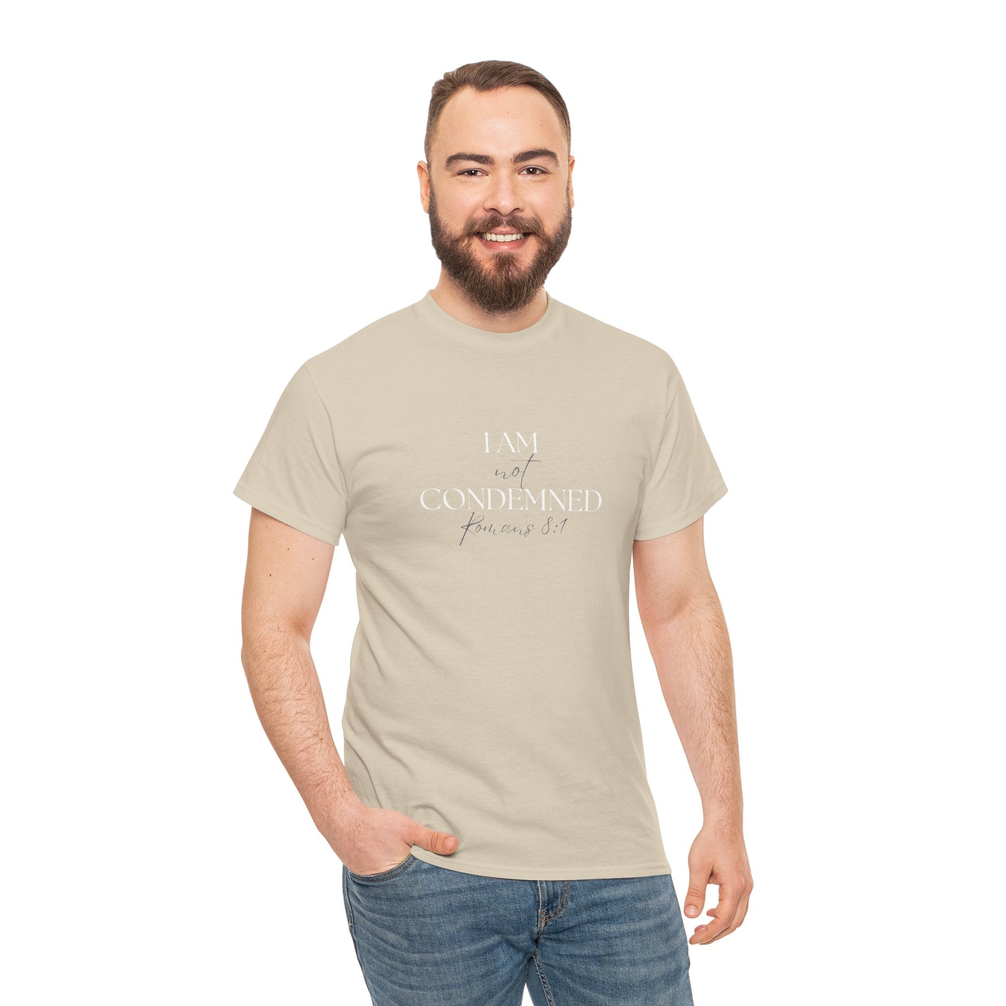 I Am Not Condemned T-Shirt – Christian Tee (Romans 8:1 Scripture) | Faith Apparel for Men & Women