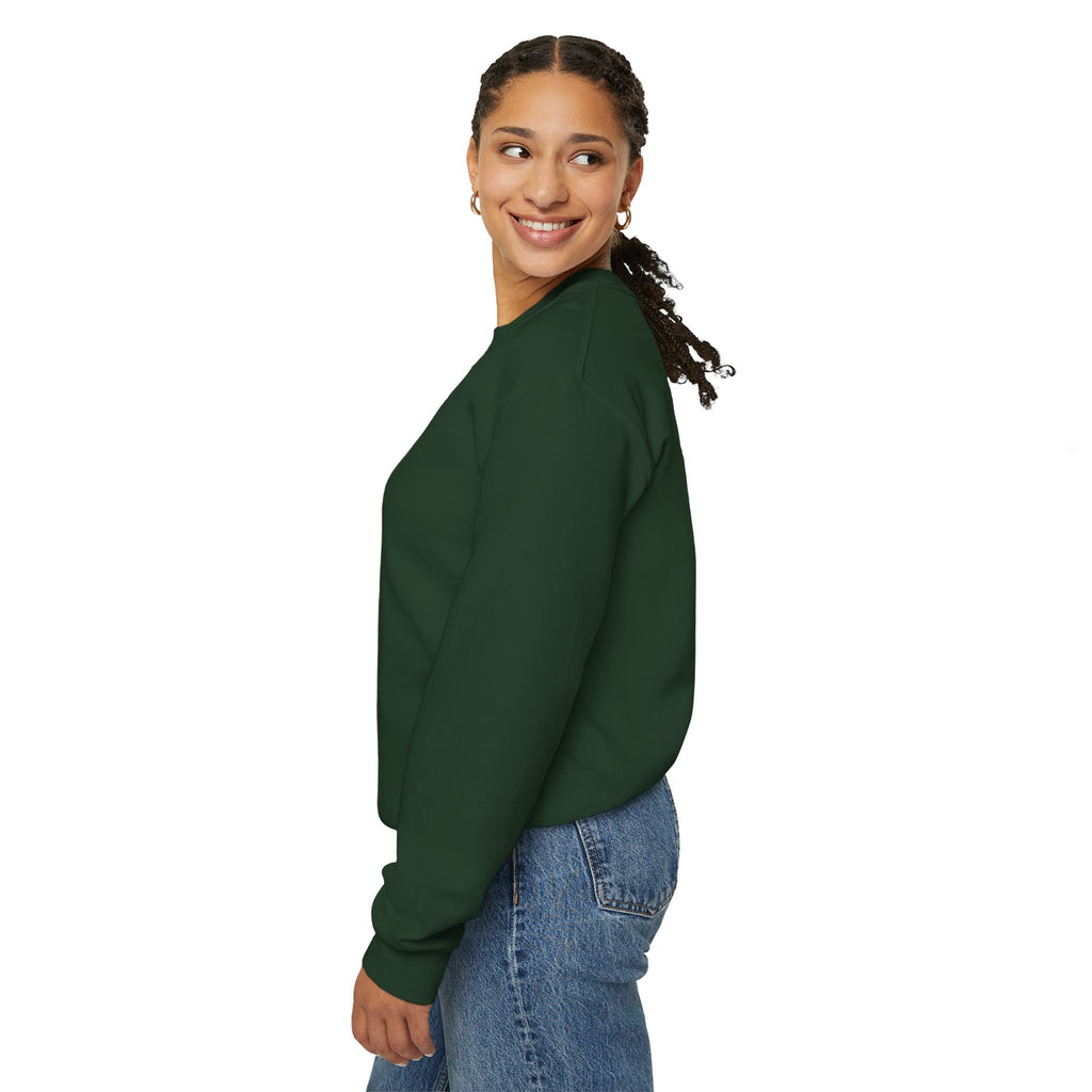 Saved & Loved Crewneck Sweatshirt — Psalm 91:16 Christian Faith Sweatshirt