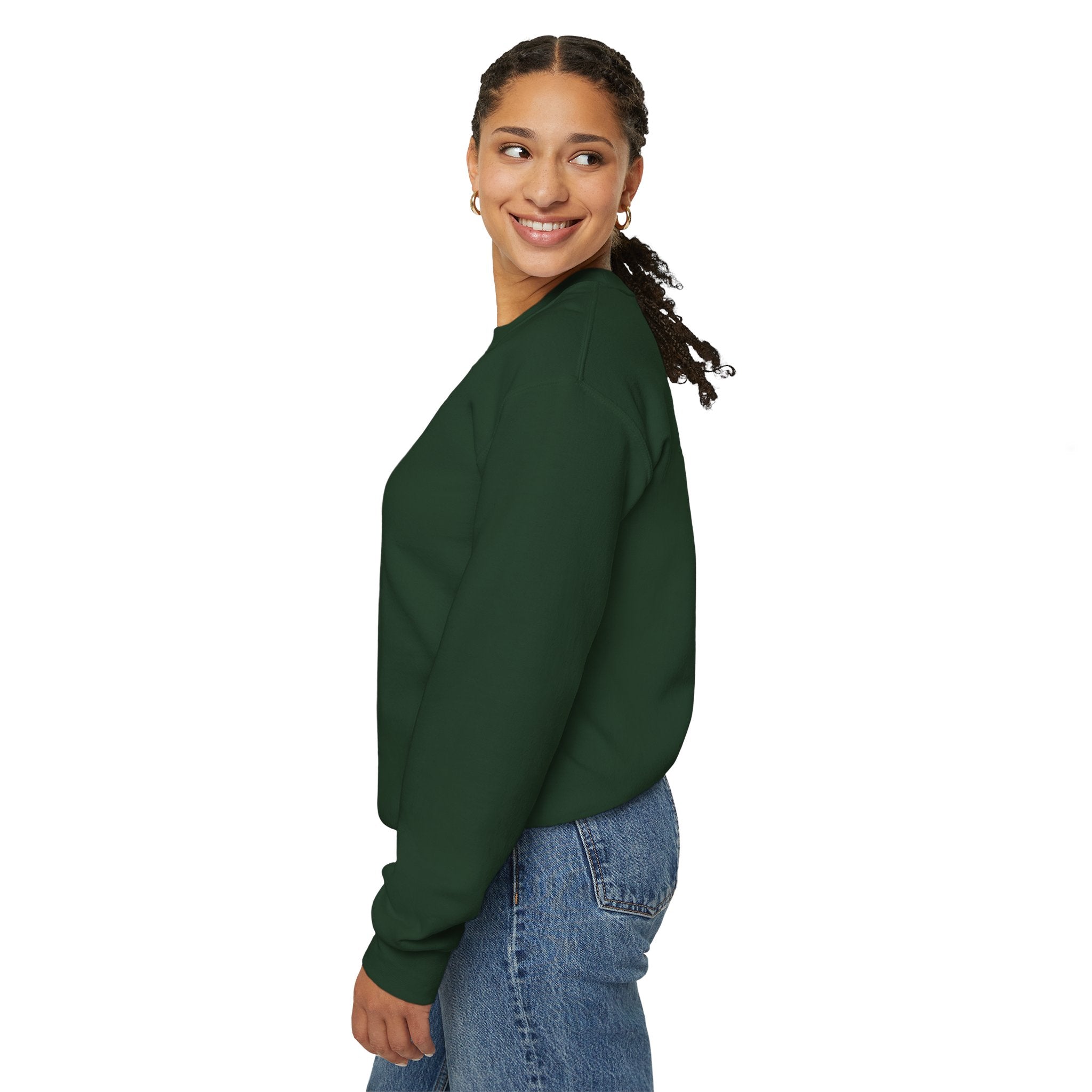 Saved & Loved Crewneck Sweatshirt — Psalm 91:16 Christian Faith Sweatshirt