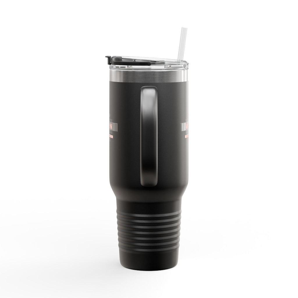 God Is Within Her Insulated Travel Mug — Psalm 46:5 Christian Tumbler with Handle