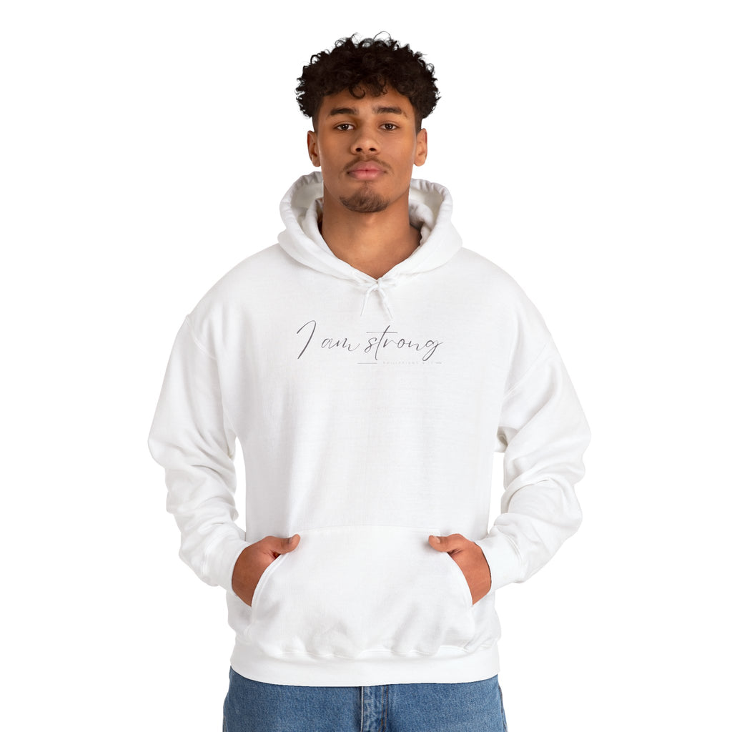 I Am Strong Hoodie – Philippians 4:13 Christian Unisex Faith Sweatshirt