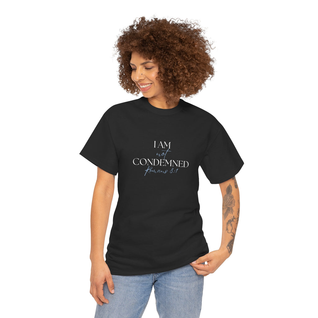 I Am Not Condemned T-Shirt – Christian Tee (Romans 8:1 Scripture) | Faith Apparel for Men & Women