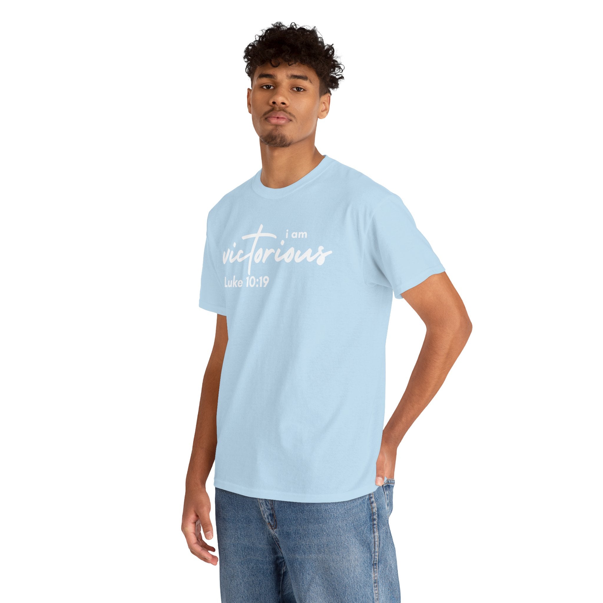 I Am Victorious Christian T-Shirt – Luke 10:19 Scripture Tee | Faith-Based Apparel
