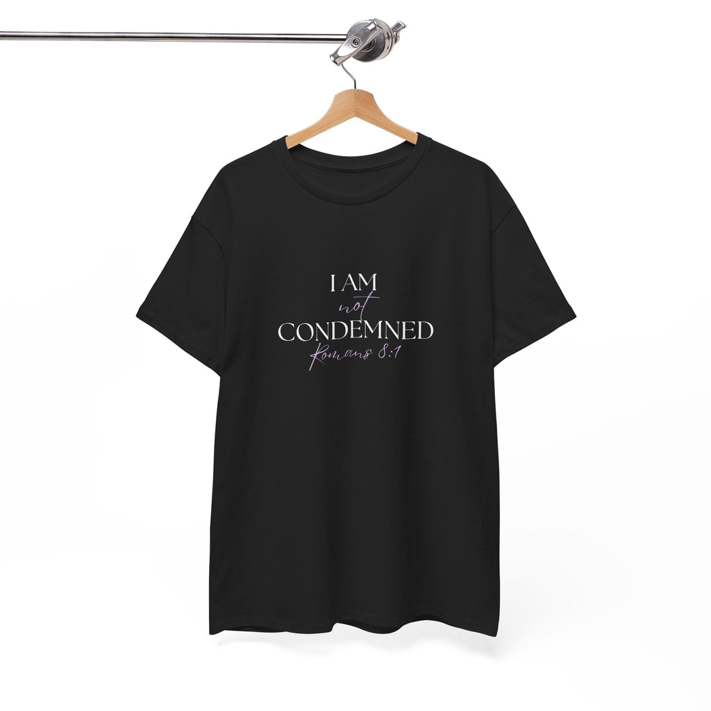 I Am Not Condemned T-Shirt – Christian Tee (Romans 8:1 Scripture) | Faith Apparel for Men & Women
