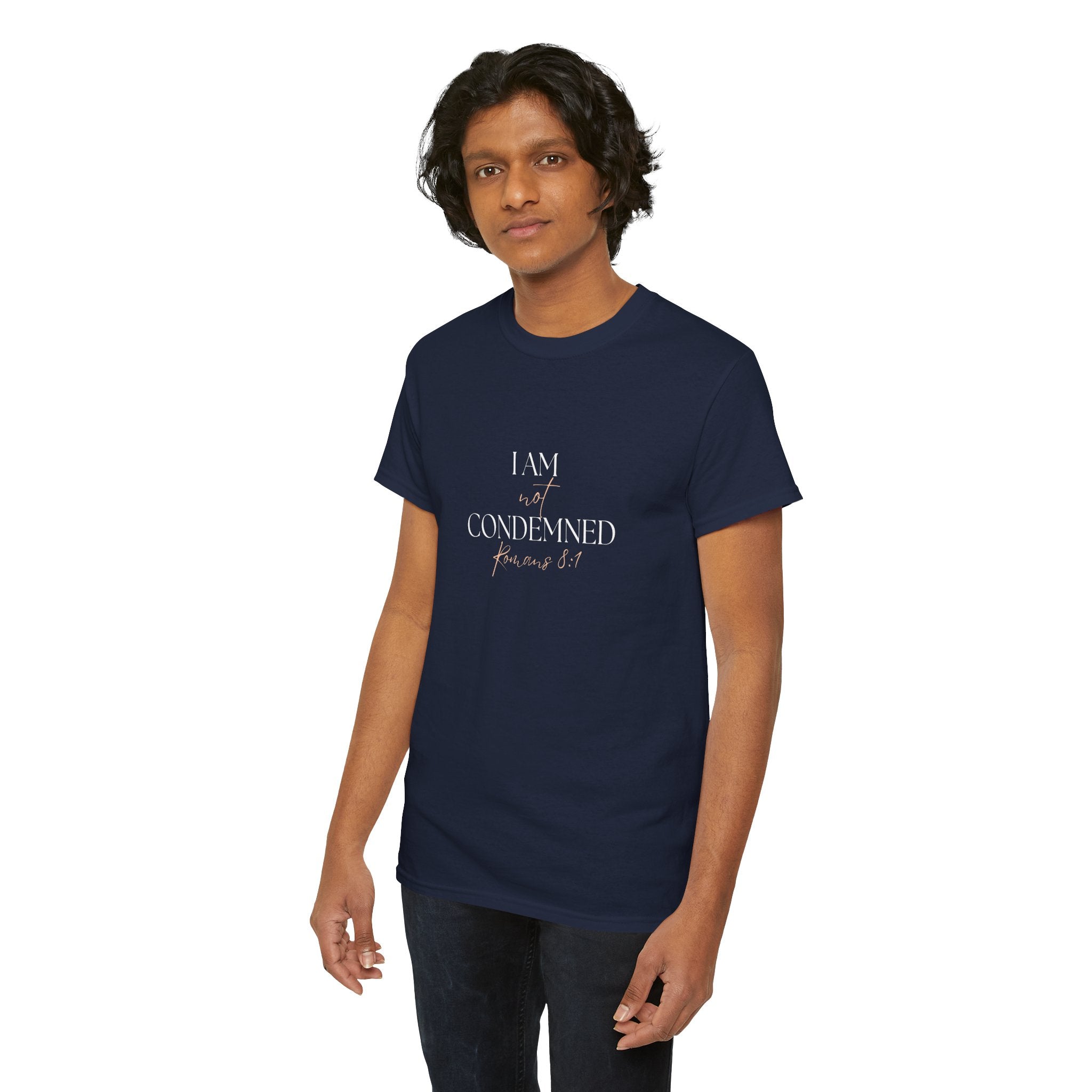 I Am Not Condemned T-Shirt – Christian Tee (Romans 8:1 Scripture) | Faith Apparel for Men & Women