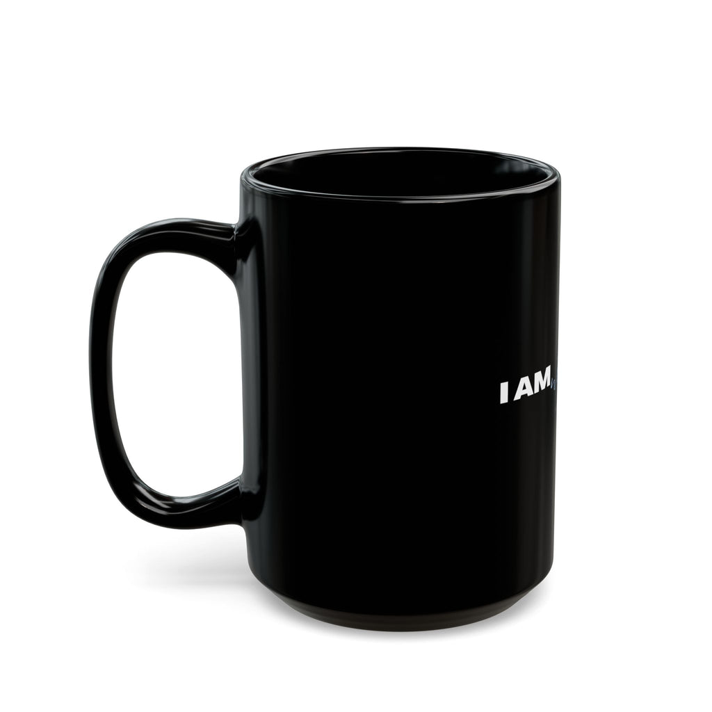 I Am Not Alone Black Mug – Isaiah 43:2 Christian Scripture Coffee Cup | Faith-Based Ceramic Mug (11oz / 15oz)