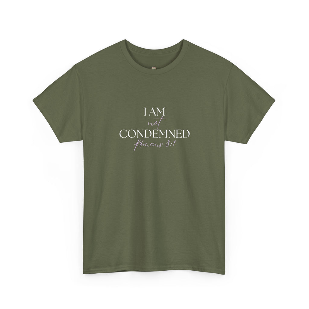 I Am Not Condemned T-Shirt – Christian Tee (Romans 8:1 Scripture) | Faith Apparel for Men & Women