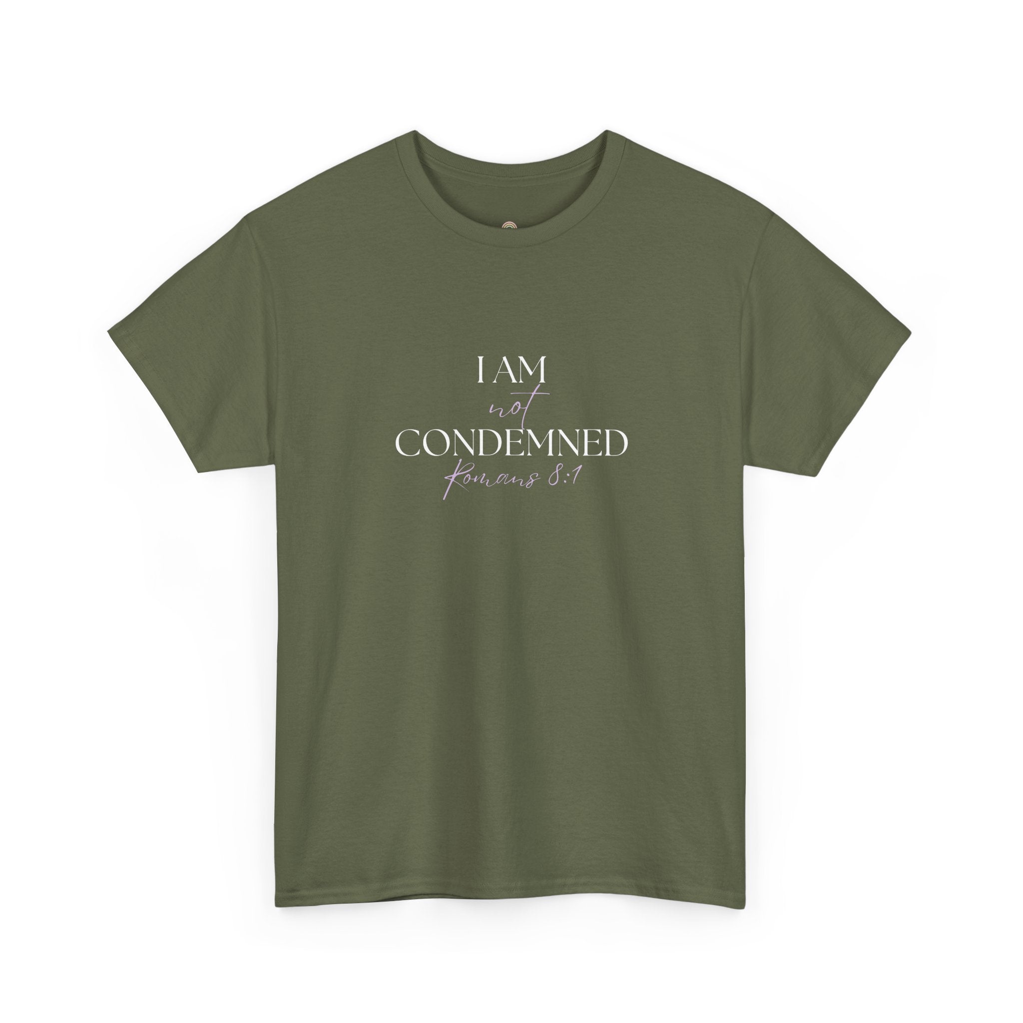 I Am Not Condemned T-Shirt – Christian Tee (Romans 8:1 Scripture) | Faith Apparel for Men & Women