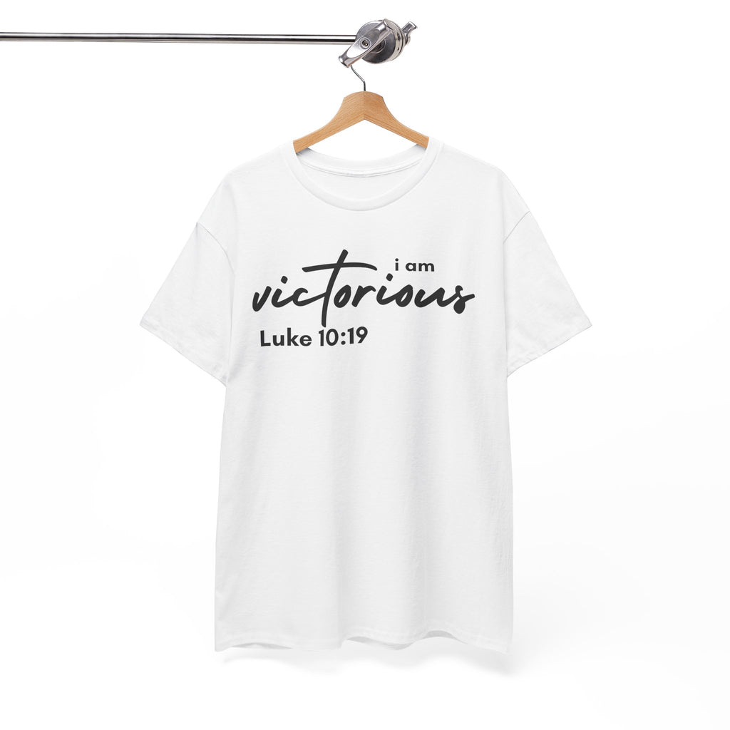 I Am Victorious Christian T-Shirt – Luke 10:19 Scripture Tee | Faith-Based Apparel