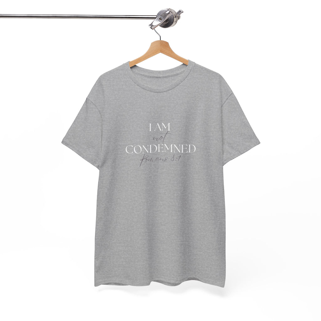 I Am Not Condemned T-Shirt – Christian Tee (Romans 8:1 Scripture) | Faith Apparel for Men & Women