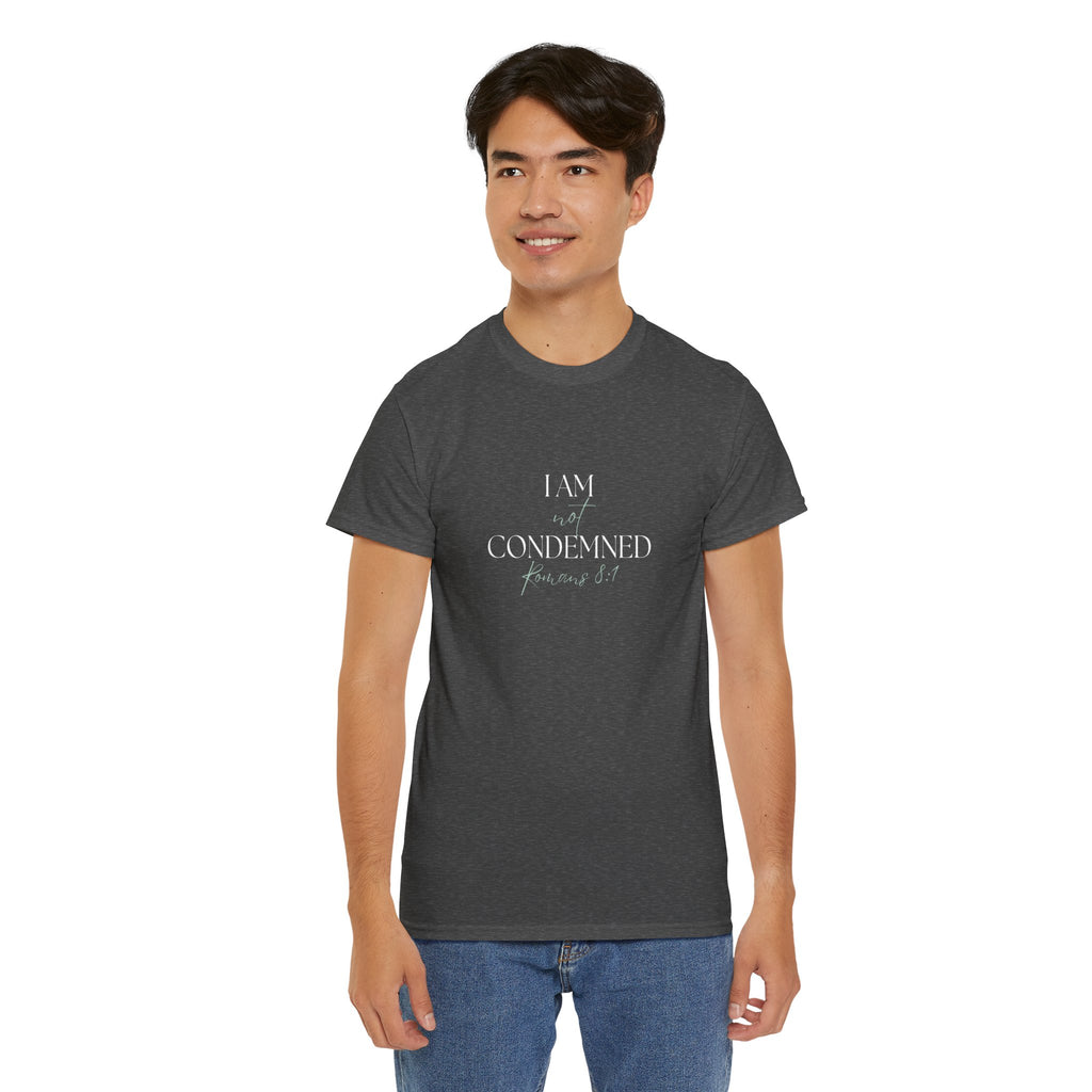 I Am Not Condemned T-Shirt – Christian Tee (Romans 8:1 Scripture) | Faith Apparel for Men & Women