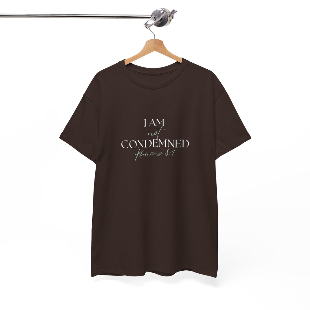 I Am Not Condemned T-Shirt – Christian Tee (Romans 8:1 Scripture) | Faith Apparel for Men & Women