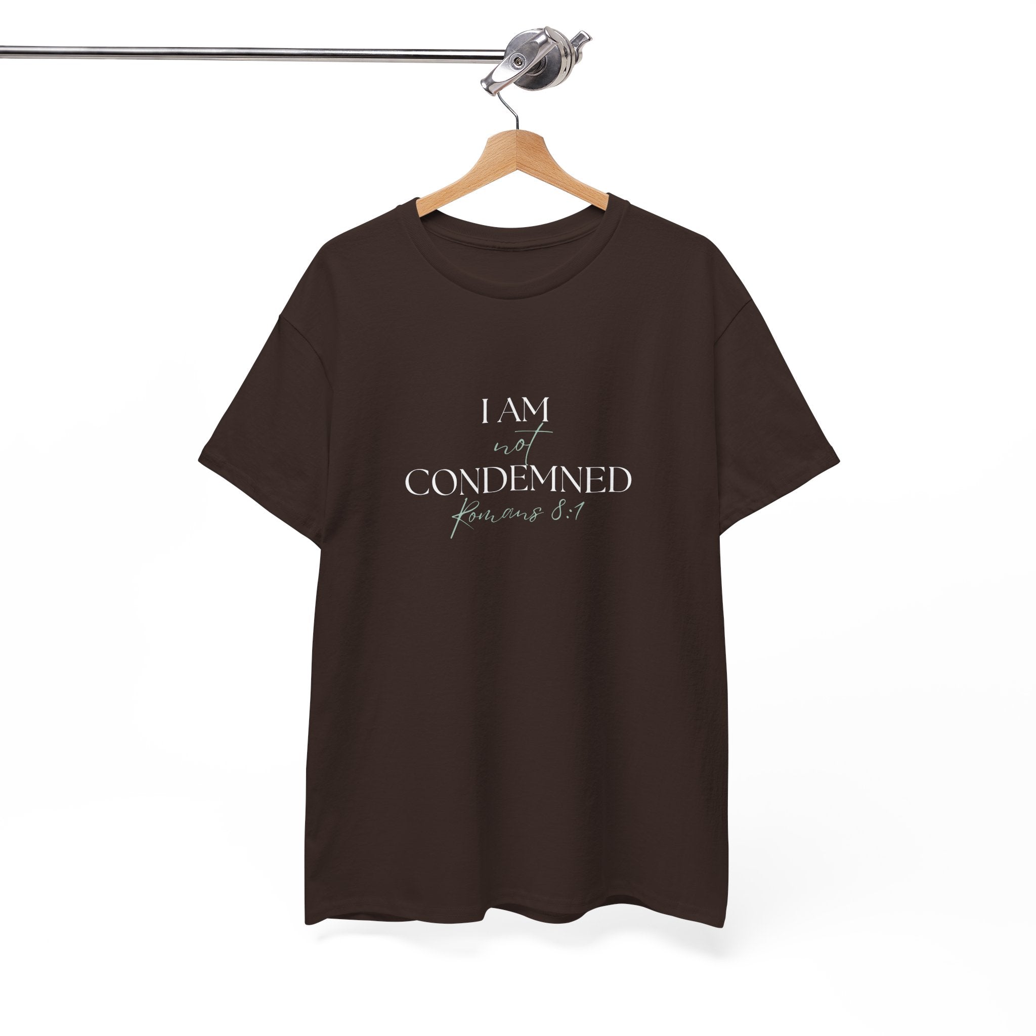 I Am Not Condemned T-Shirt – Christian Tee (Romans 8:1 Scripture) | Faith Apparel for Men & Women