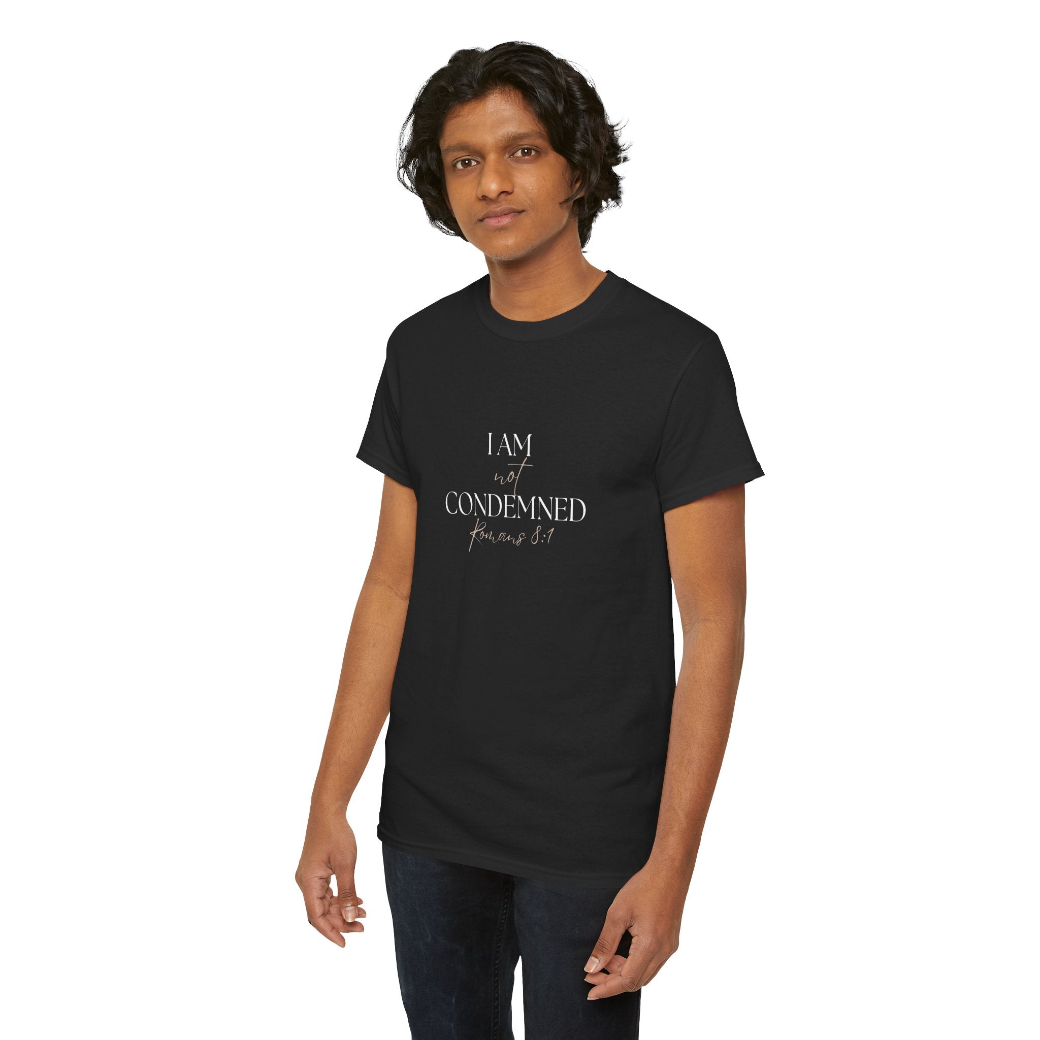 I Am Not Condemned T-Shirt – Christian Tee (Romans 8:1 Scripture) | Faith Apparel for Men & Women