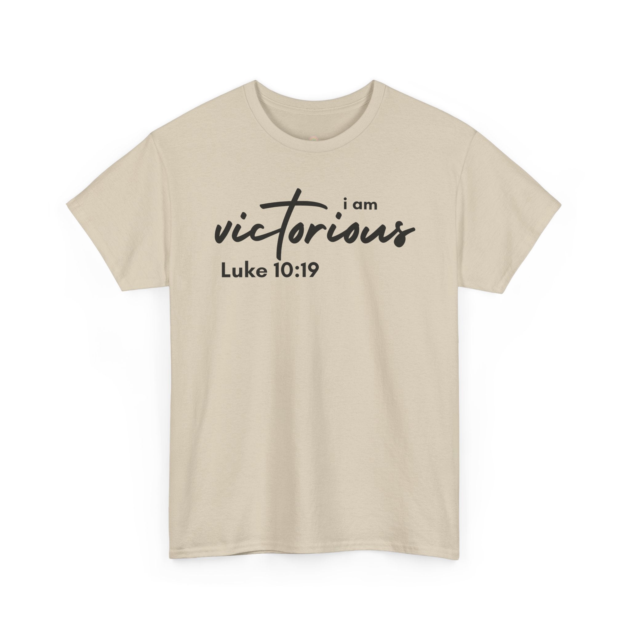 I Am Victorious Christian T-Shirt – Luke 10:19 Scripture Tee | Faith-Based Apparel