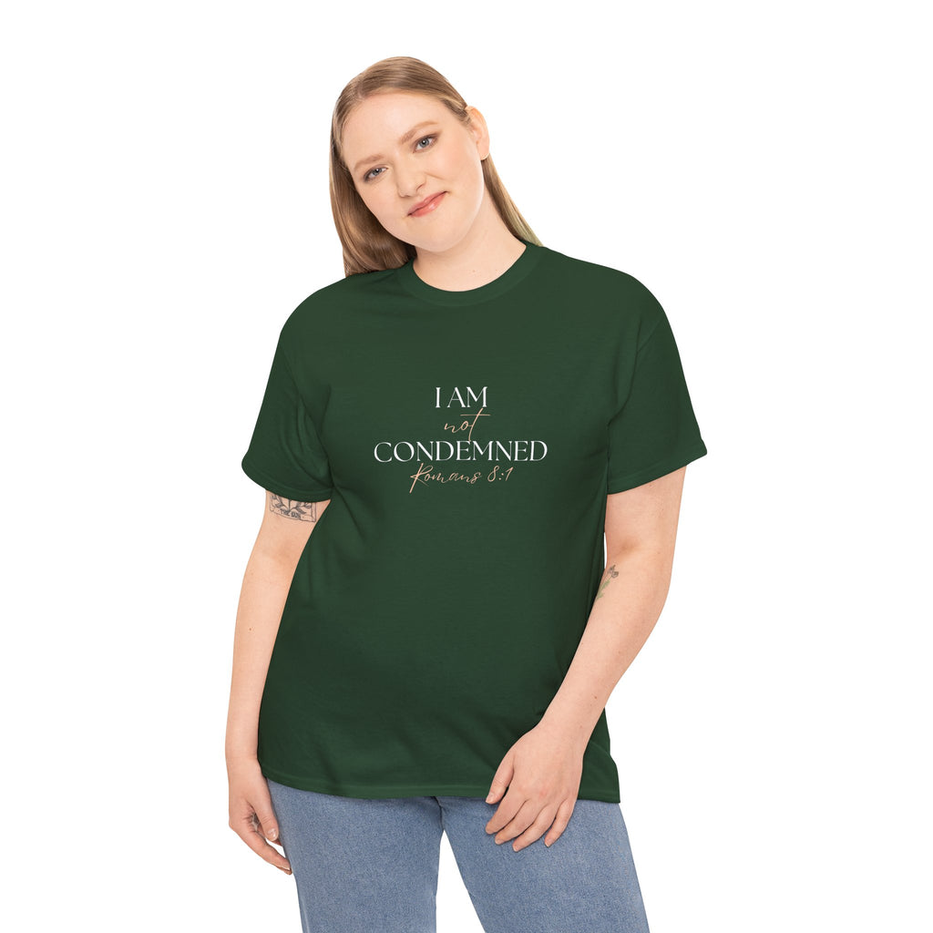 I Am Not Condemned T-Shirt – Christian Tee (Romans 8:1 Scripture) | Faith Apparel for Men & Women