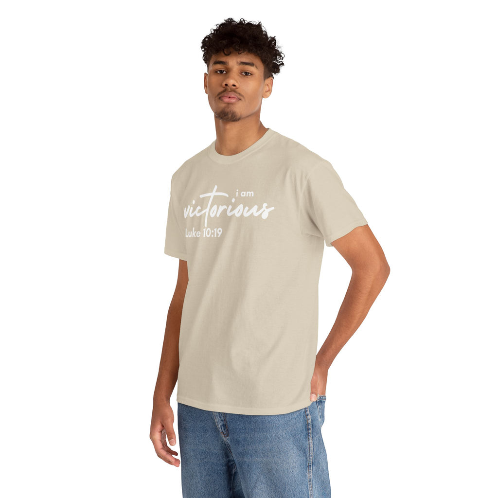 I Am Victorious Christian T-Shirt – Luke 10:19 Scripture Tee | Faith-Based Apparel