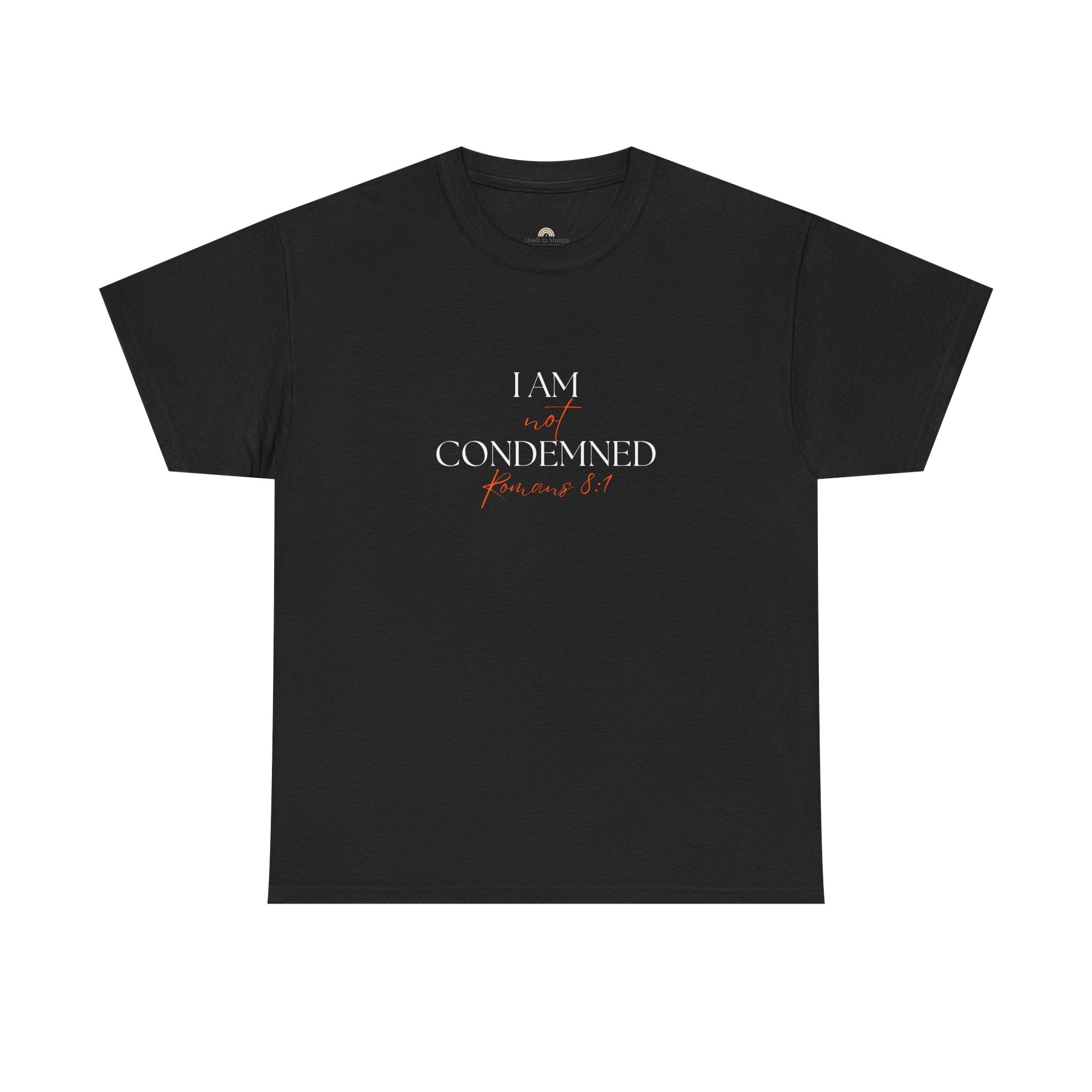 I Am Not Condemned T-Shirt – Christian Tee (Romans 8:1 Scripture) | Faith Apparel for Men & Women