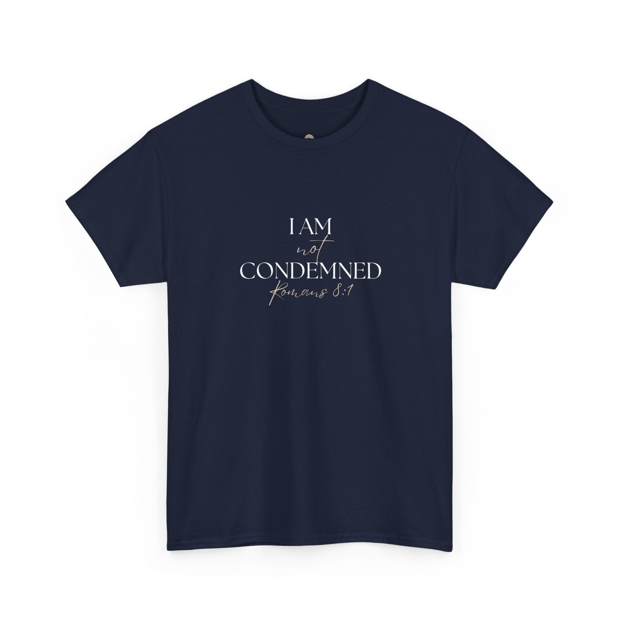 I Am Not Condemned T-Shirt – Christian Tee (Romans 8:1 Scripture) | Faith Apparel for Men & Women