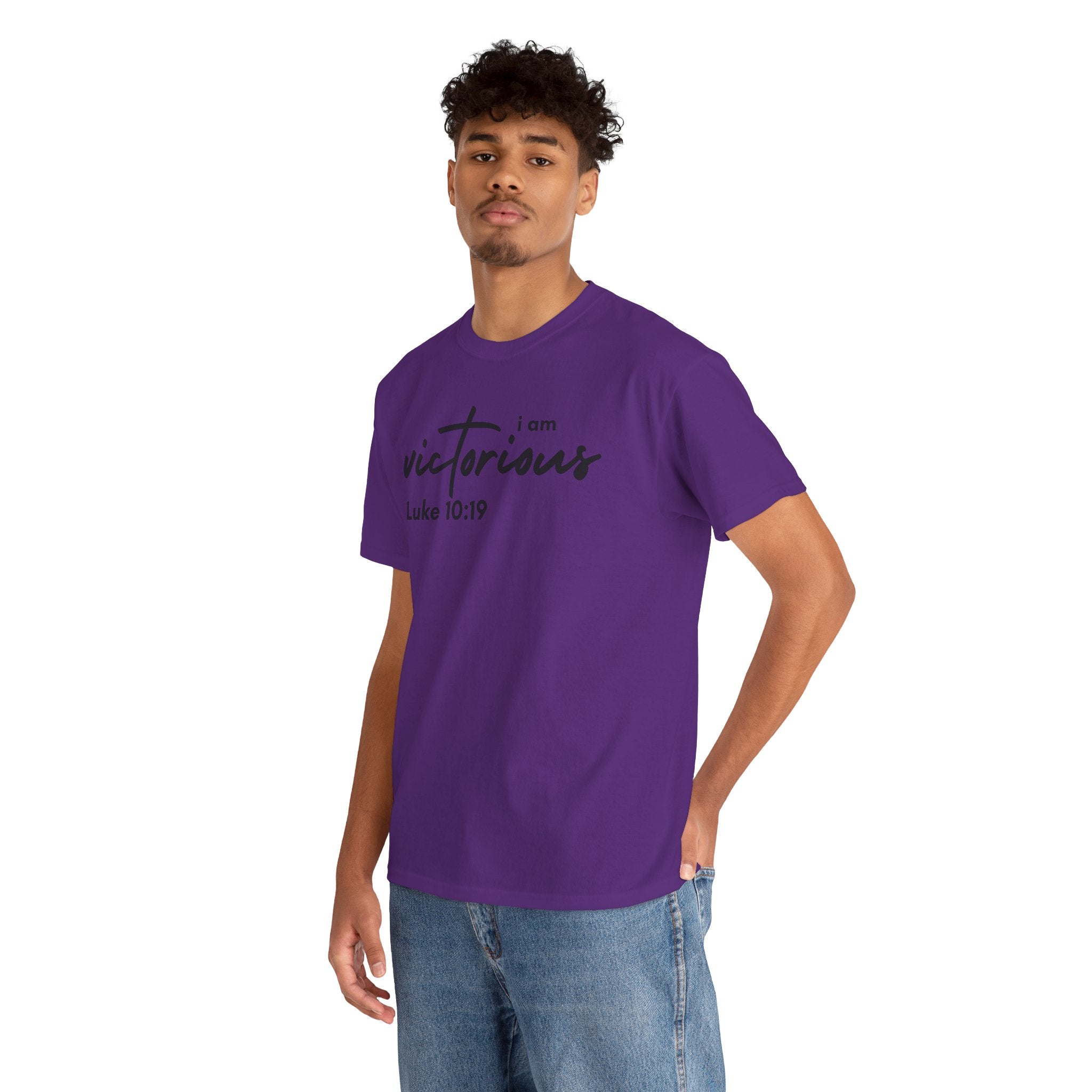 I Am Victorious Christian T-Shirt – Luke 10:19 Scripture Tee | Faith-Based Apparel