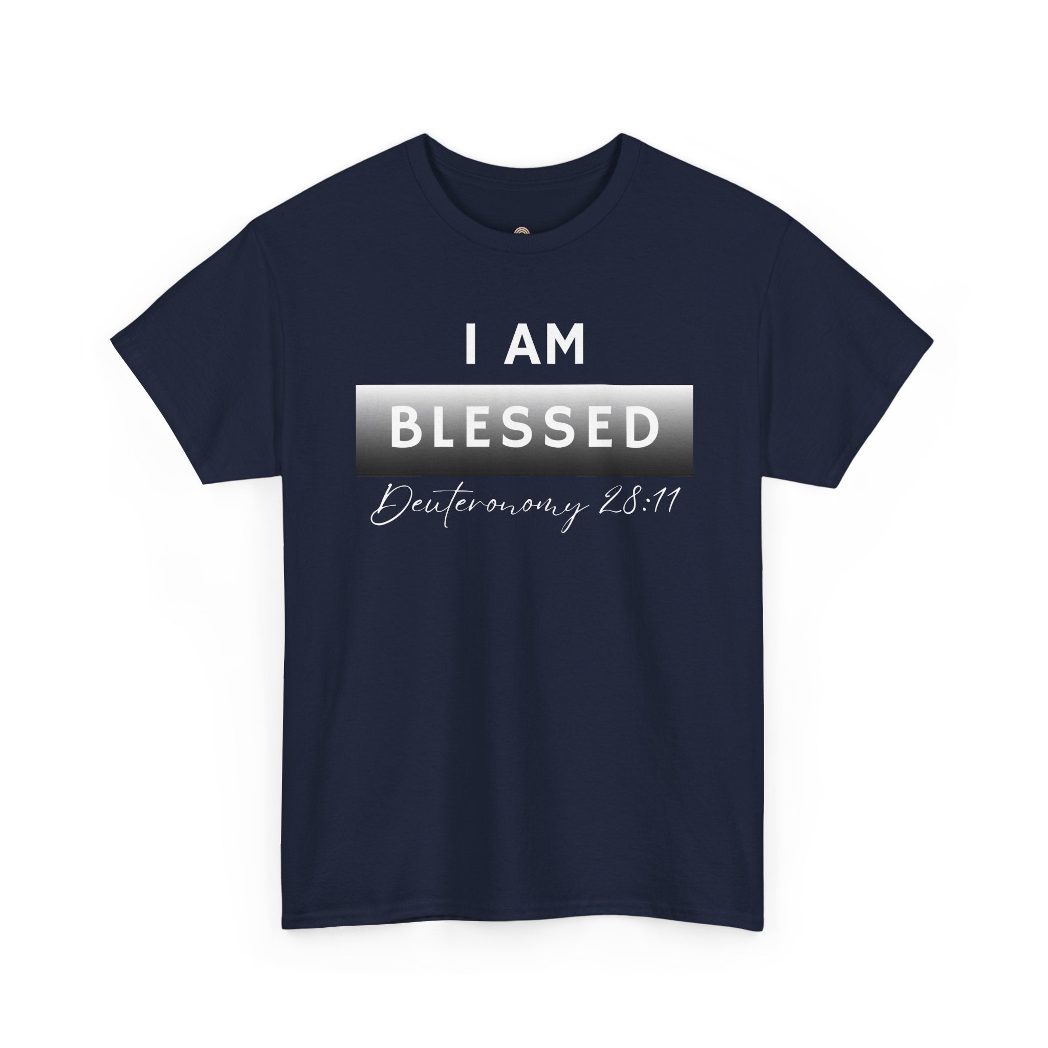 I Am Blessed Christian T-Shirt — Deuteronomy 28:11 Scripture Faith Tee (2)