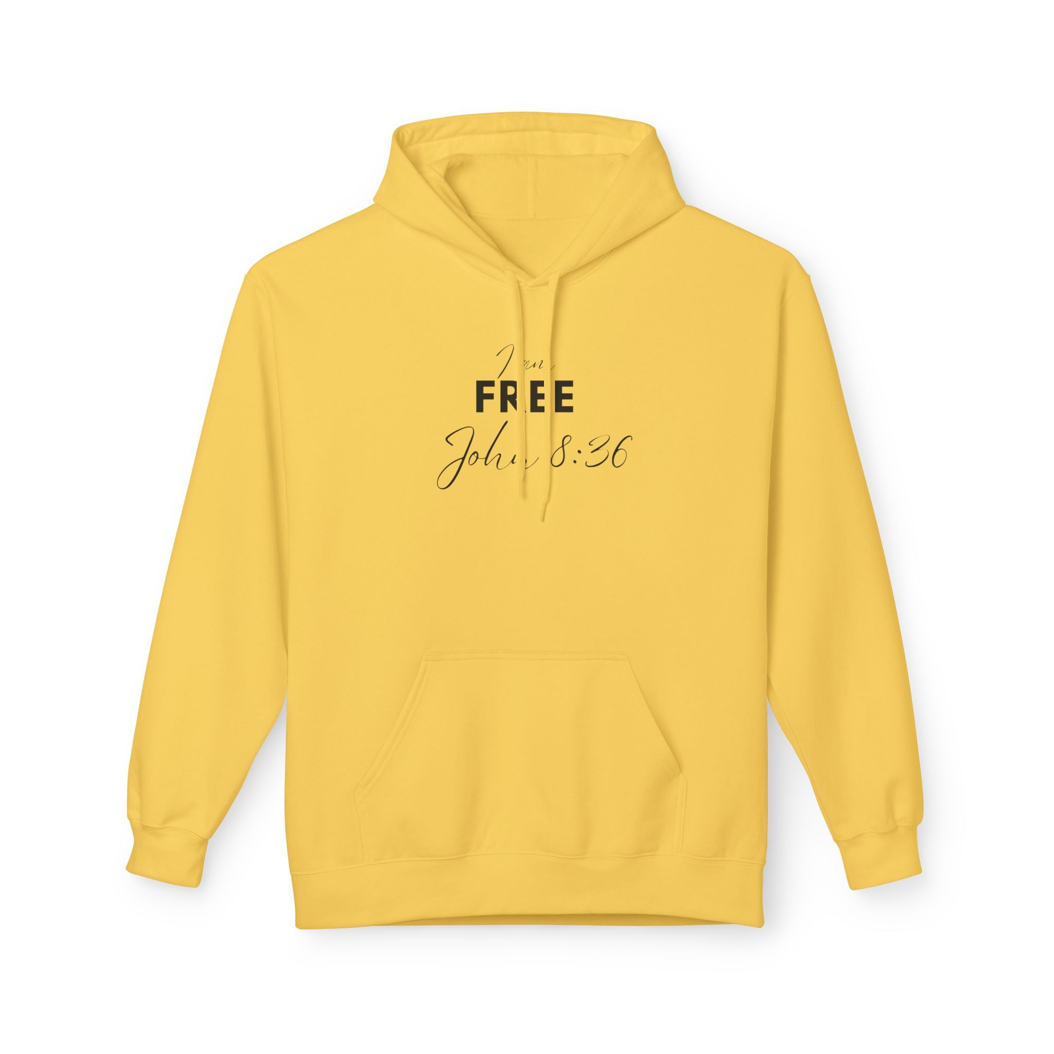 I Am Free Hoodie – John 8:36 Christian Scripture Hoodie | Faith-Based Inspirational Pullover