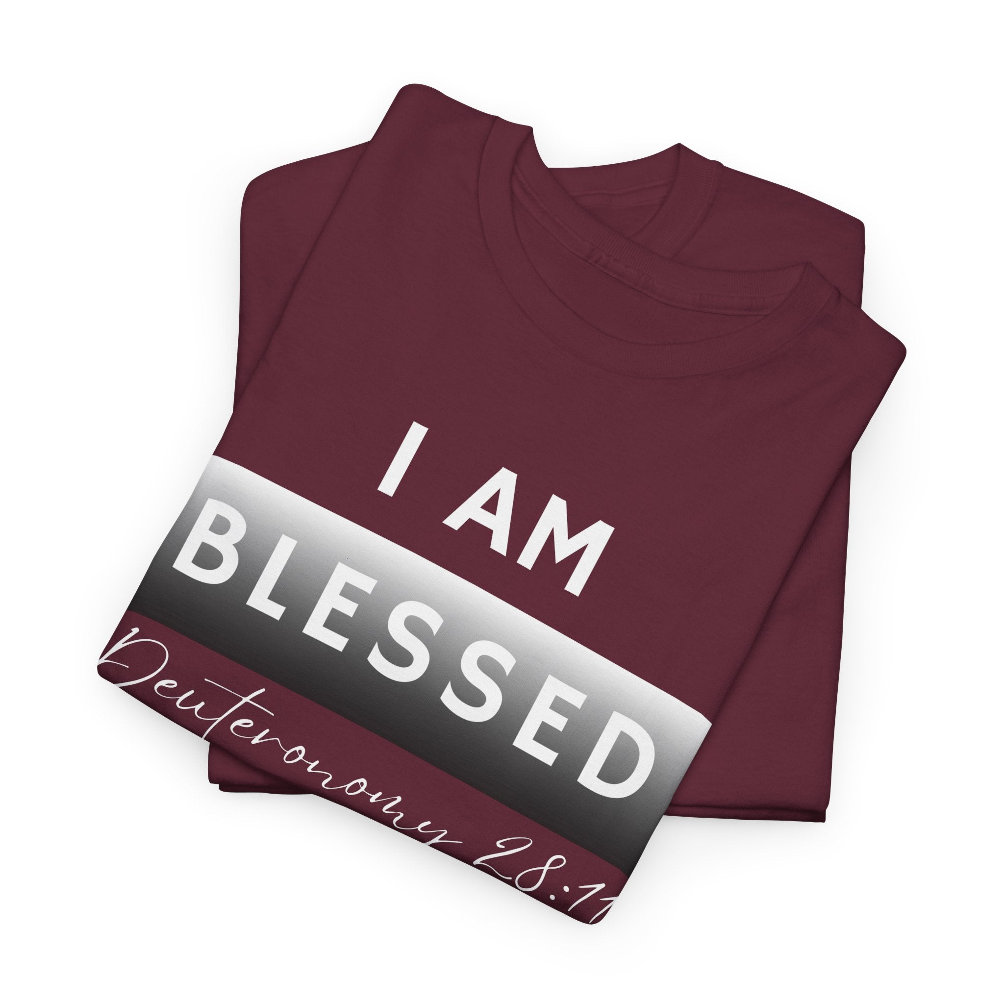 I Am Blessed Christian T-Shirt — Deuteronomy 28:11 Scripture Faith Tee (2)