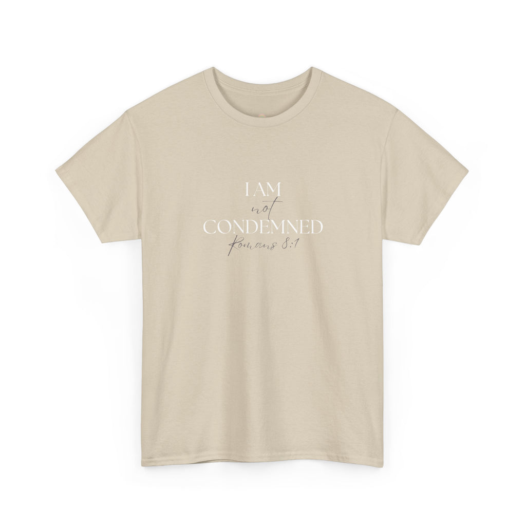 I Am Not Condemned T-Shirt – Christian Tee (Romans 8:1 Scripture) | Faith Apparel for Men & Women